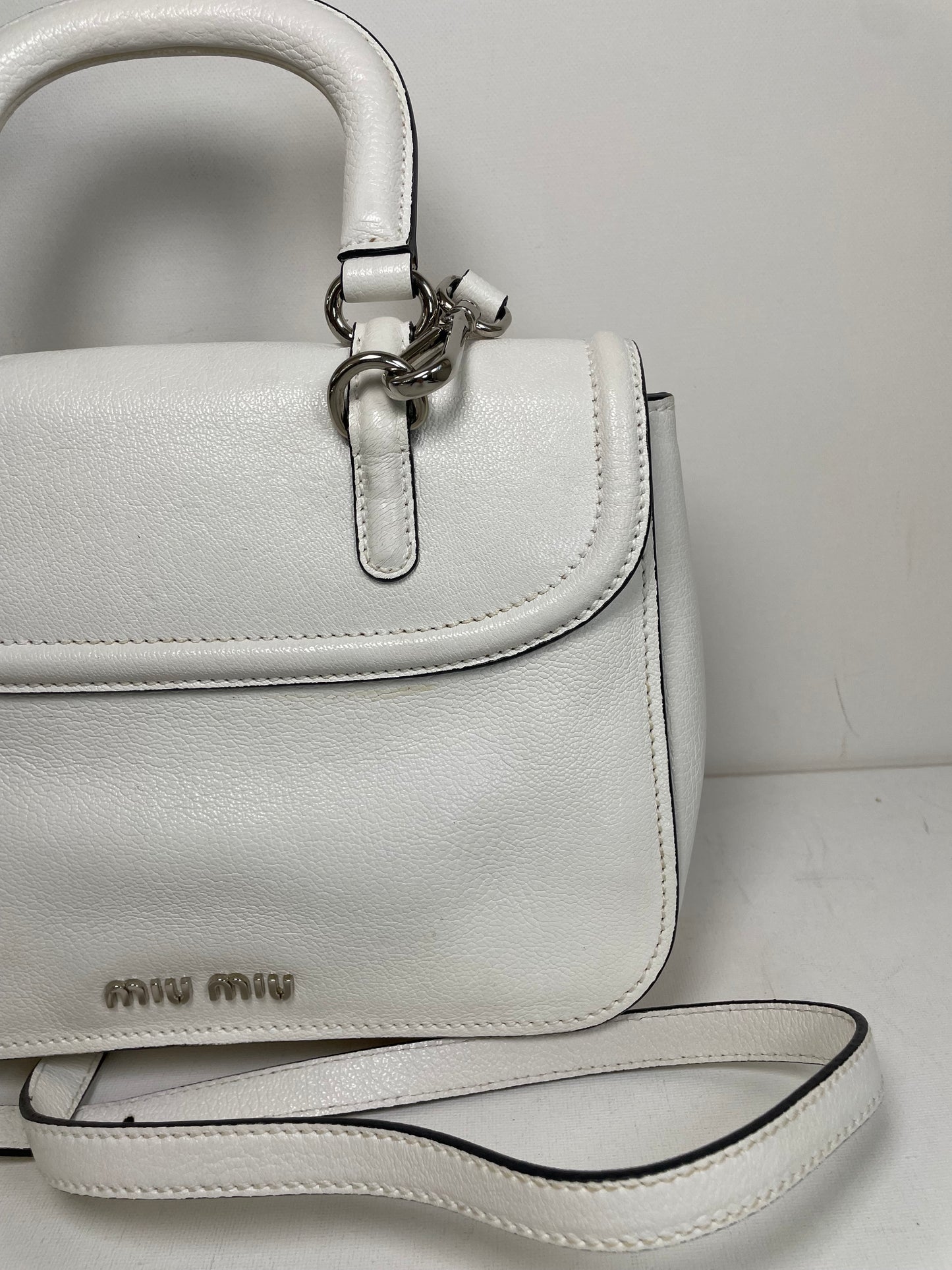 Preloved Miu Miu Double Turn Lock Satchel bag