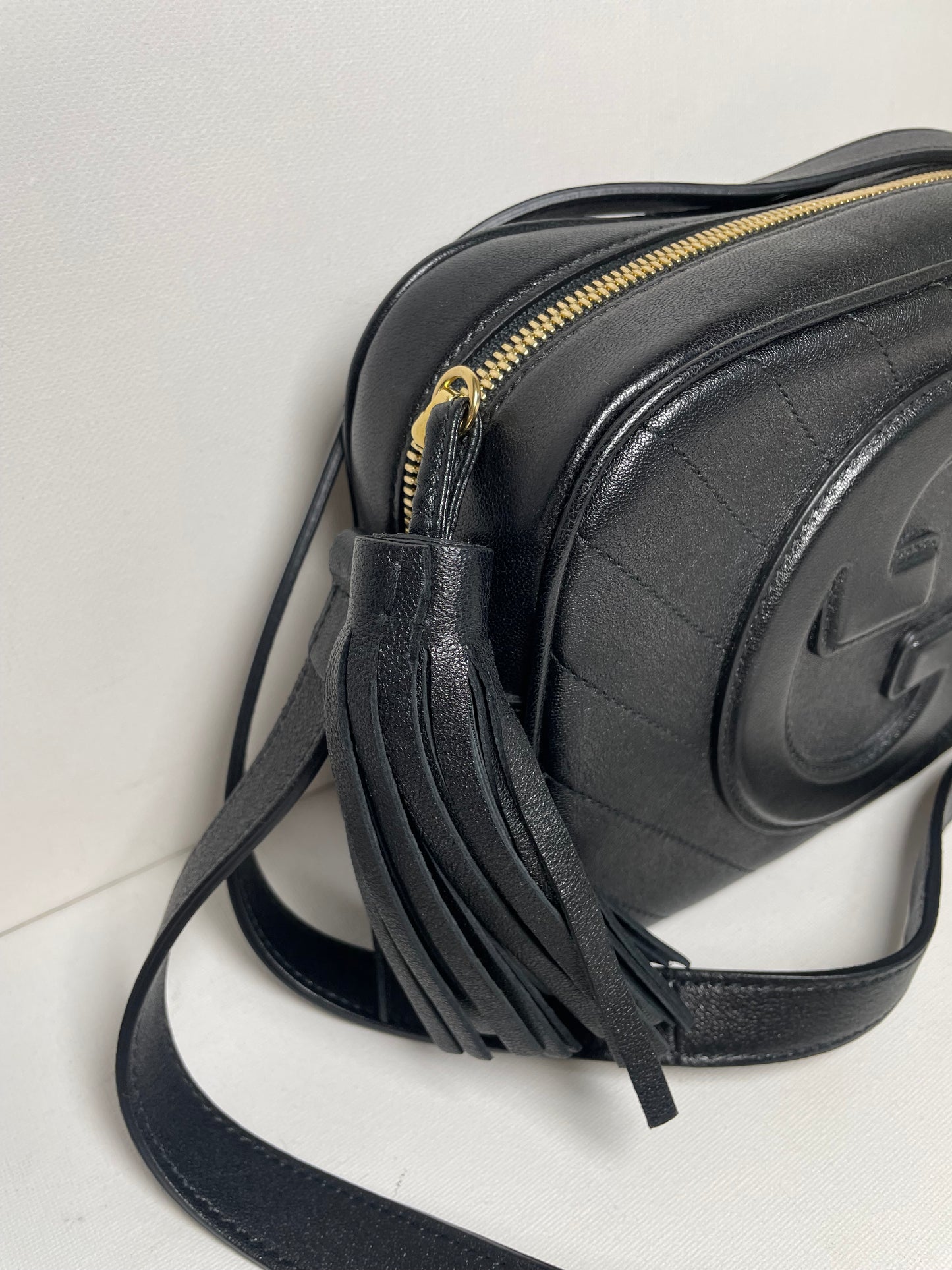 Preloved Gucci Blonde Crossbody Bag, Small