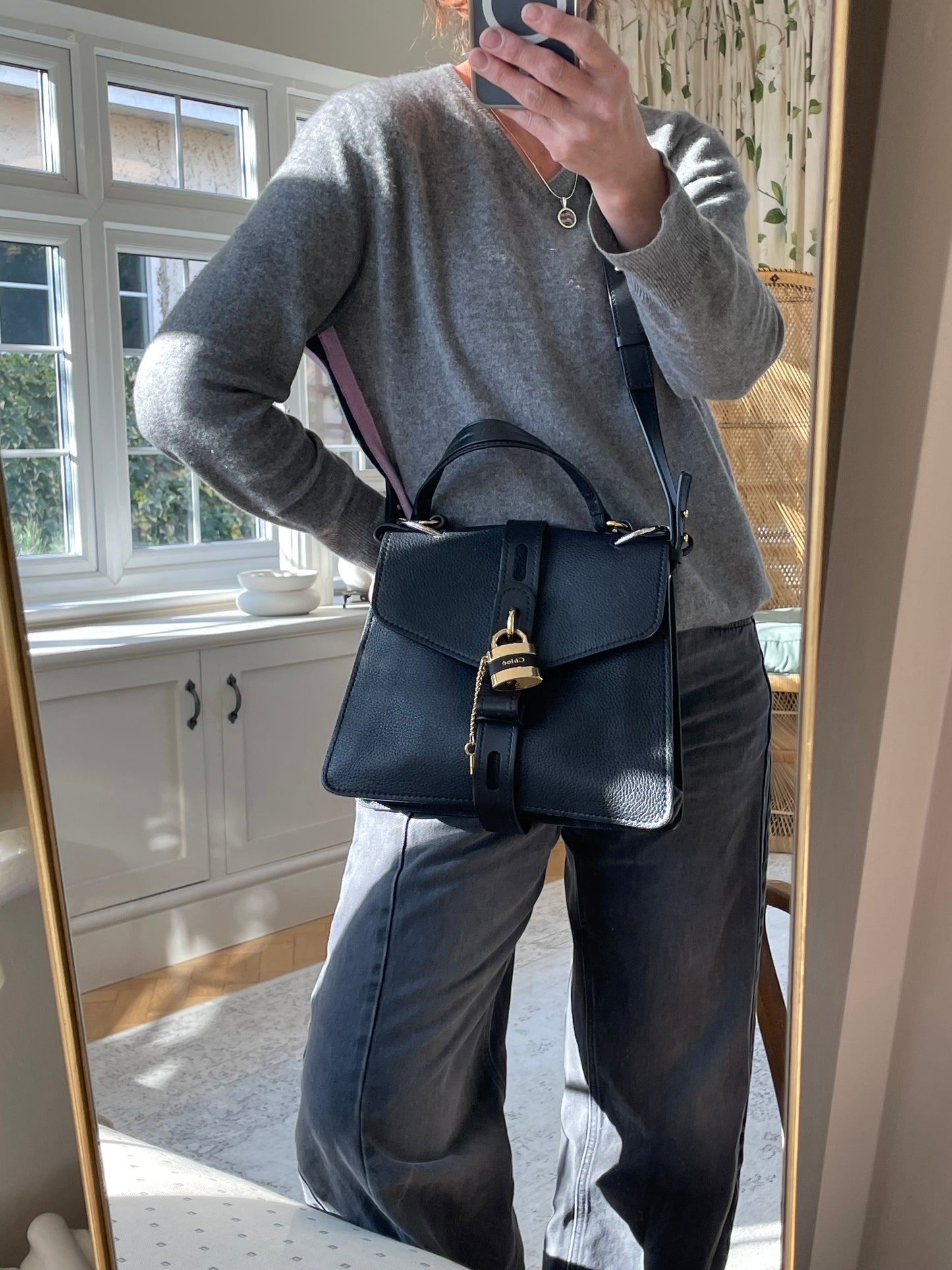 Preloved Chloe Aby Two Way Satchel Bag, Medium