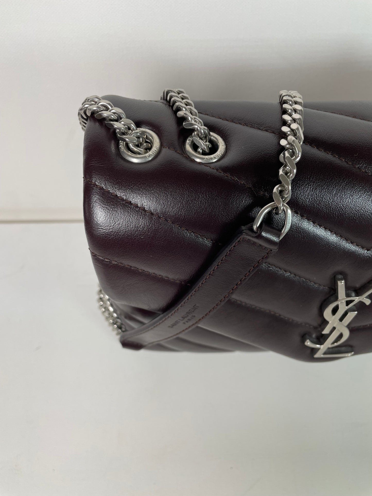 Preloved Yves Saint Laurent Quilted LouLou Shoulder Bag, Small