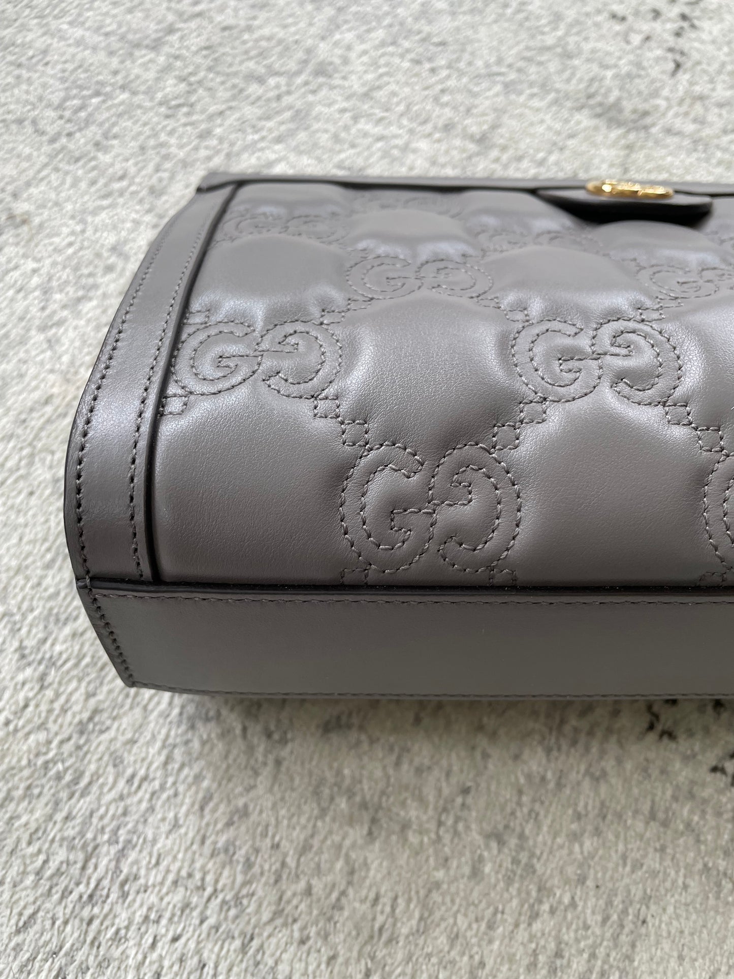 Preloved Gucci GG Matelasse Slim Chain Shoulder Bag, Small