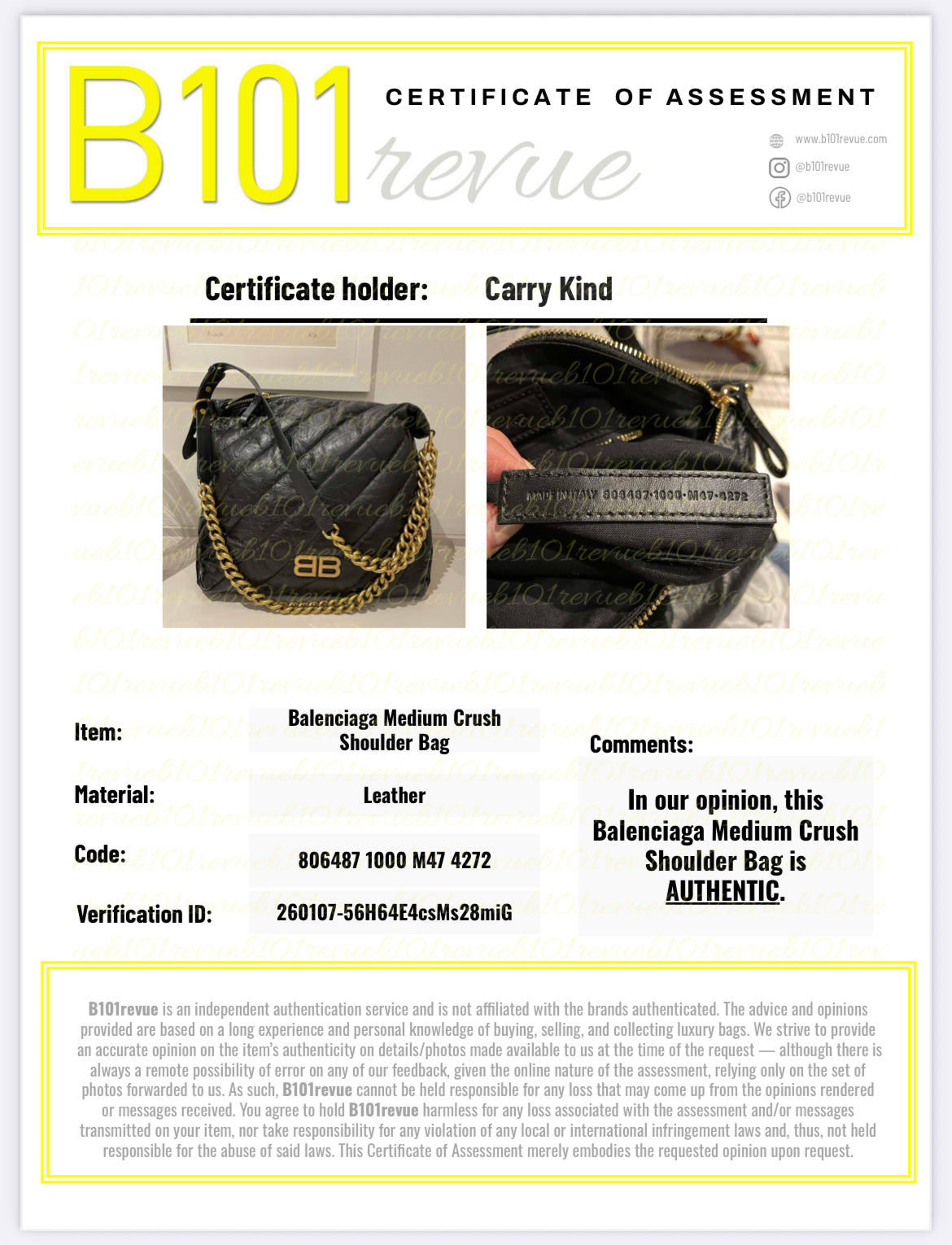 Preloved Balenciaga Quilted Crush Shoulder Bag, Medium