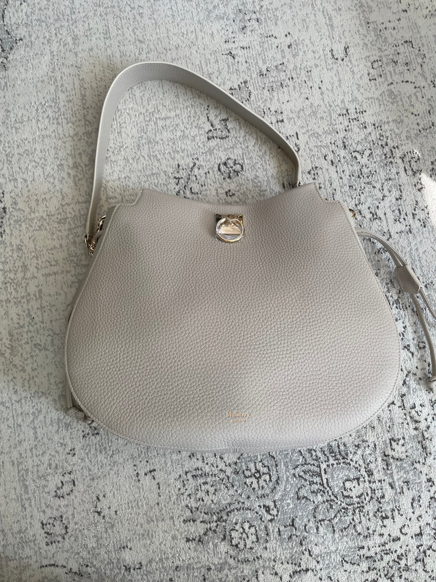 Preloved Mulberry Iris Hobo Shoulder Bag, Large