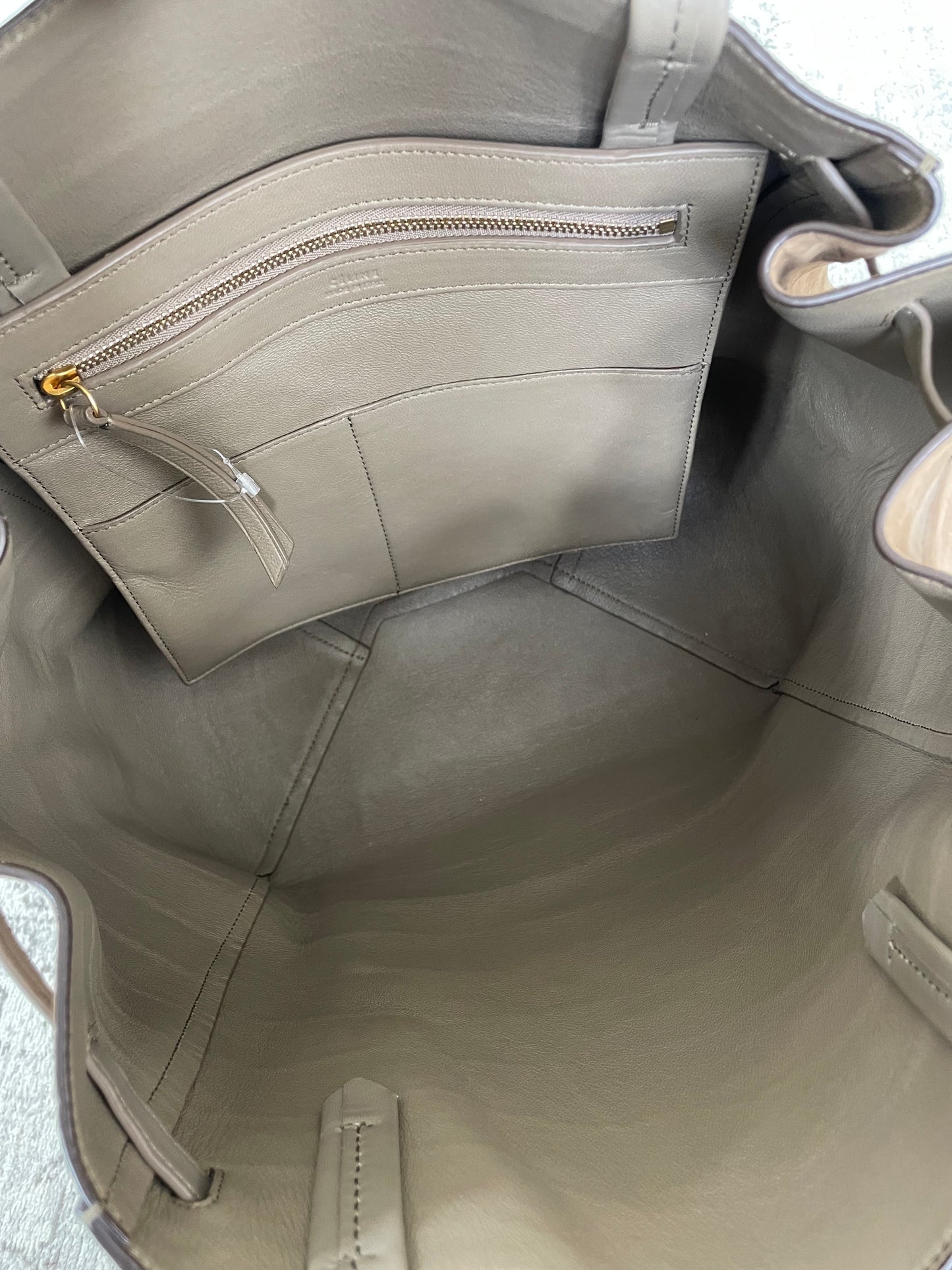 Preloved Celine Cabas Phantom Belt Tote Bag, Small