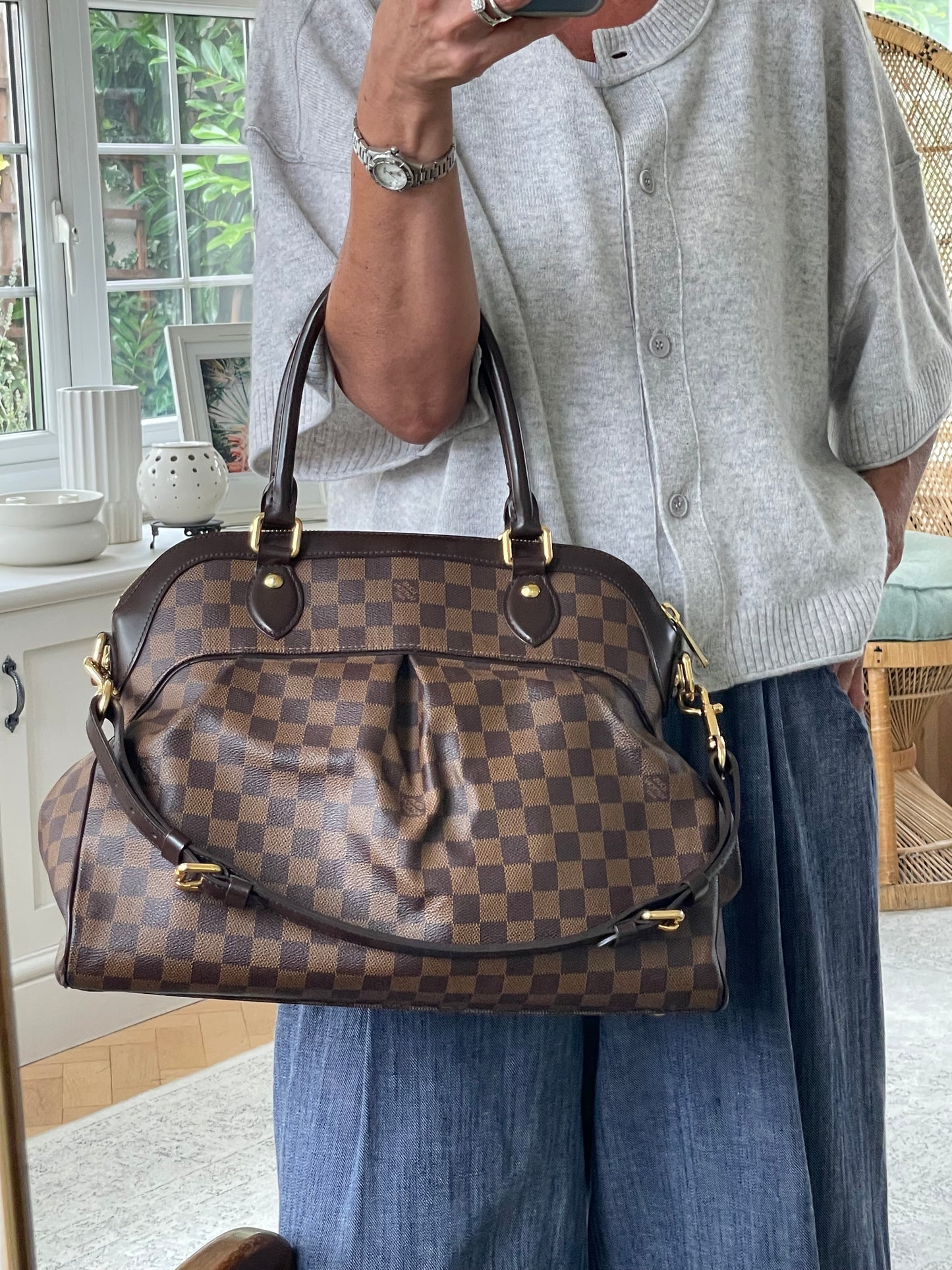 Preloved Louis Vuitton Trevi Tote Bag, GM
