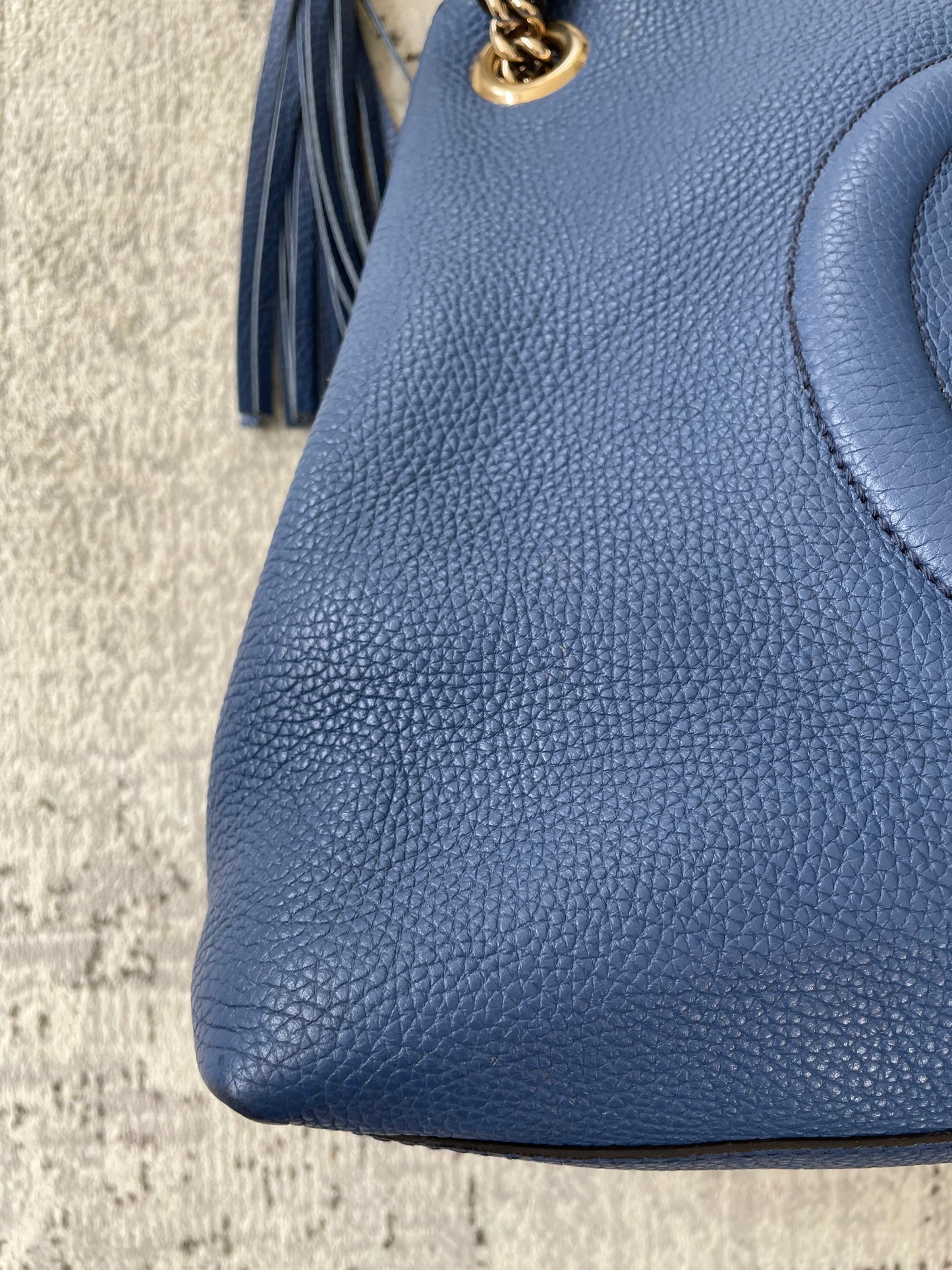 Preloved Gucci Soho Chain Shoulder Tote Bag, Medium