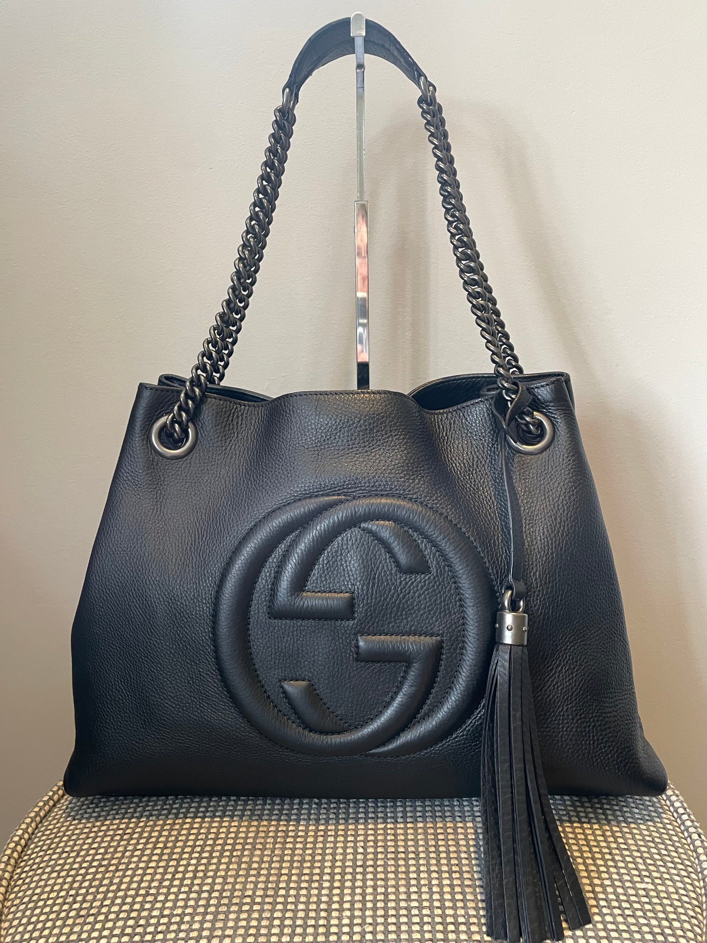 Preloved Gucci Soho Chain Double Handle Shoulder Tote Bag