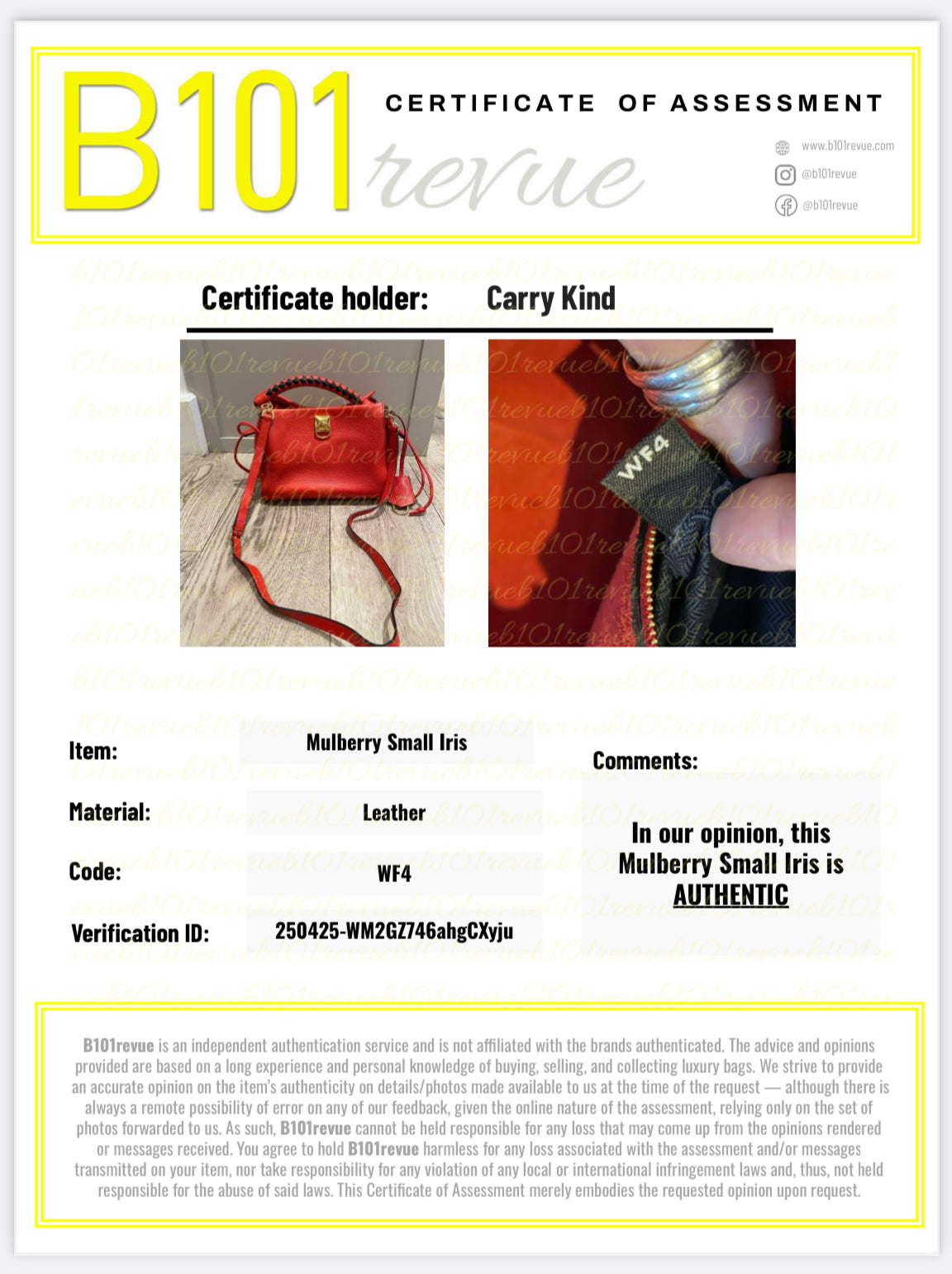 Preloved Mulberry Iris Top Handle Bag, Small