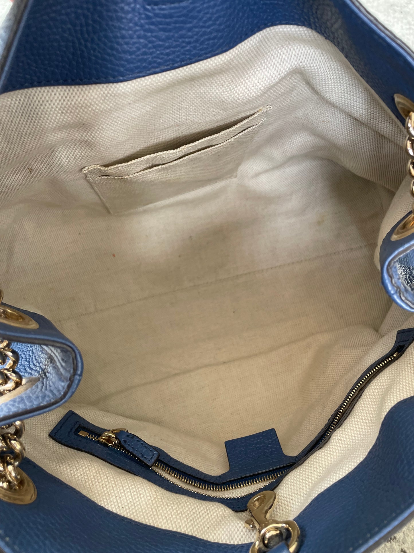 Preloved Gucci Soho Chain Shoulder Tote Bag, Medium