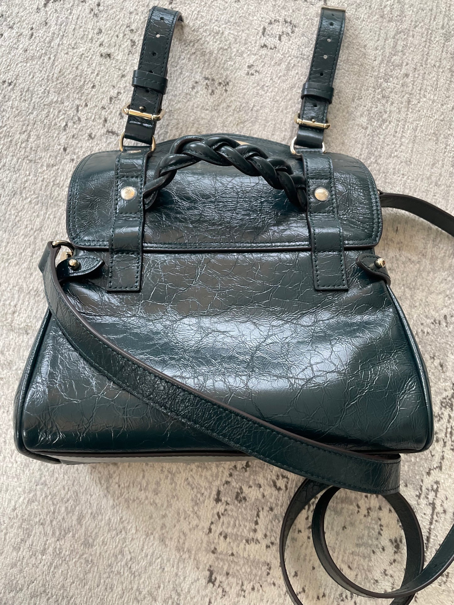 Preloved Mulberry Alexa Satchel Bag, Mini