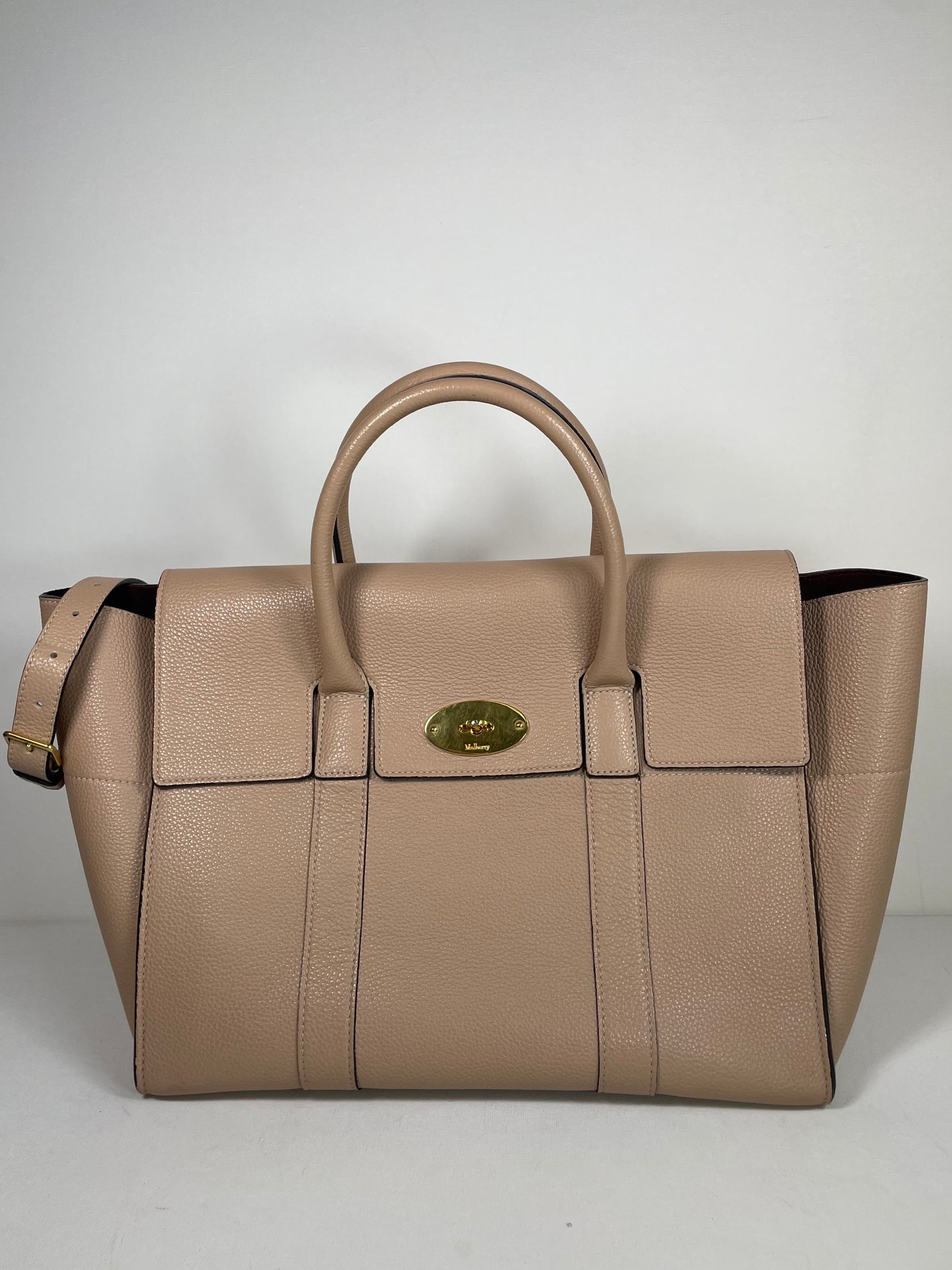 Preloved Mulberry Bayswater Tote Bag with Long Strap
