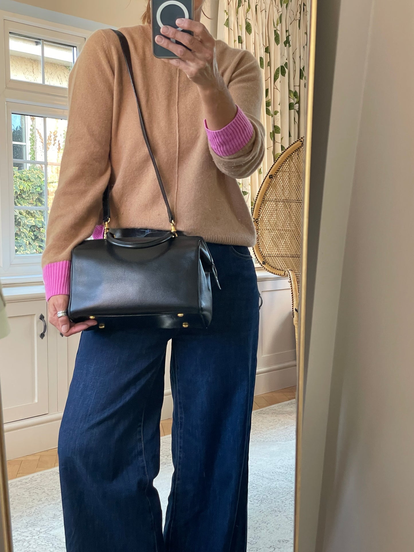 Preloved, Vintage Celine Boston Bag with Long Strap