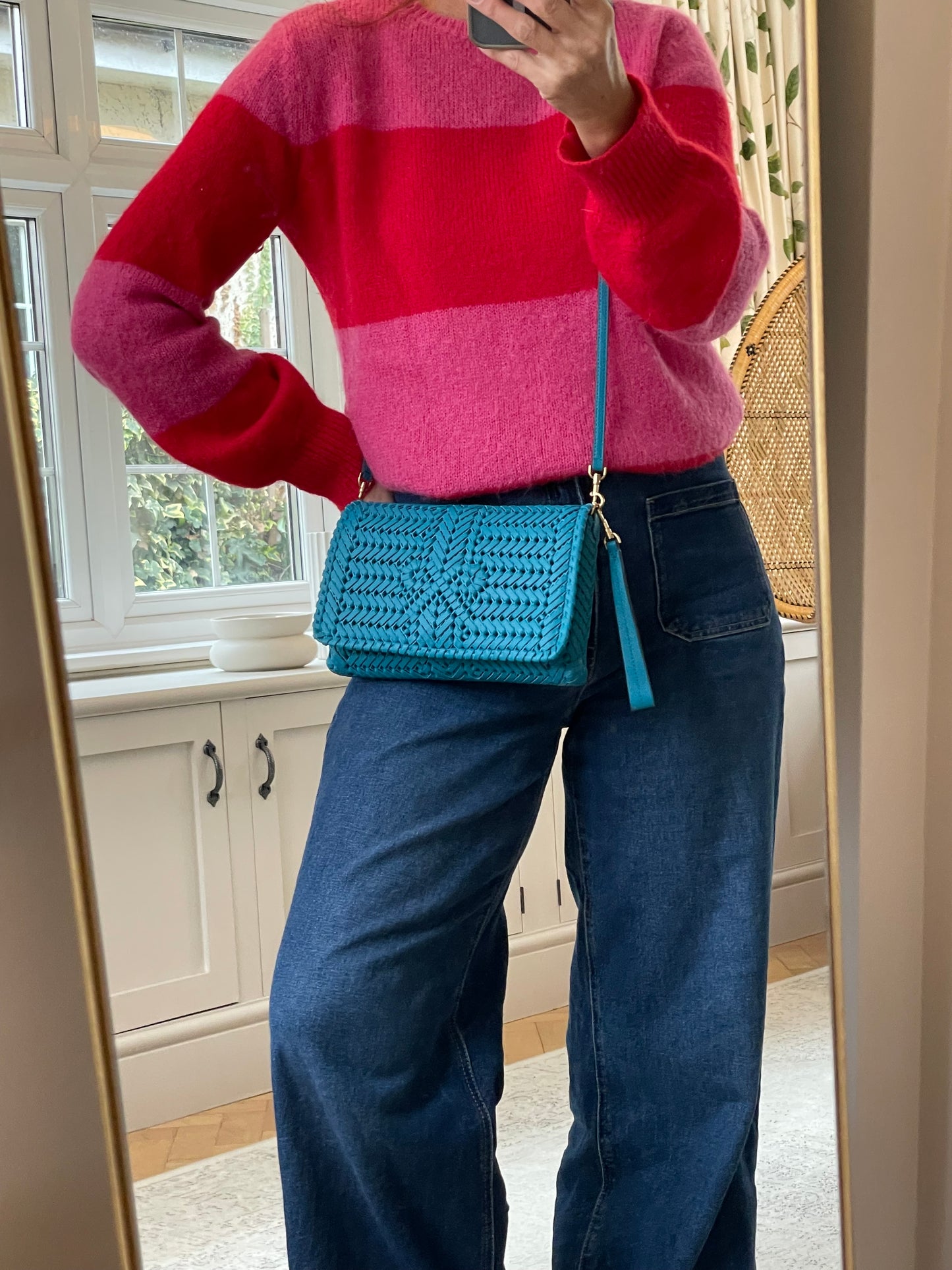 Preloved Anya Hindmarch Neeson Woven Crossbody Bag