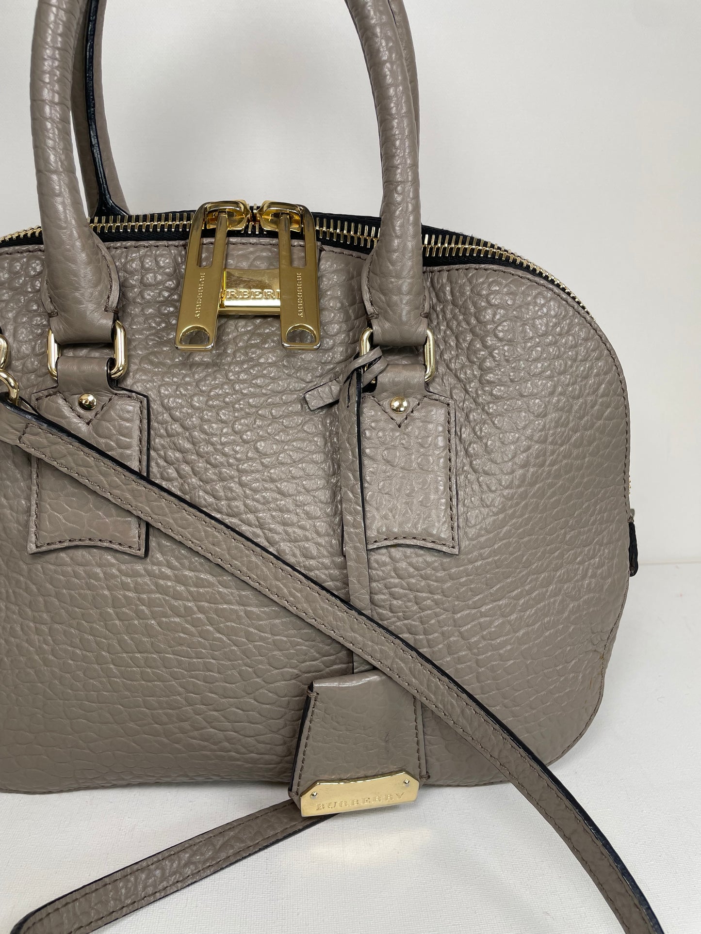 Preloved Burberry Orchard Tote Bag with Long Strap, Medium
