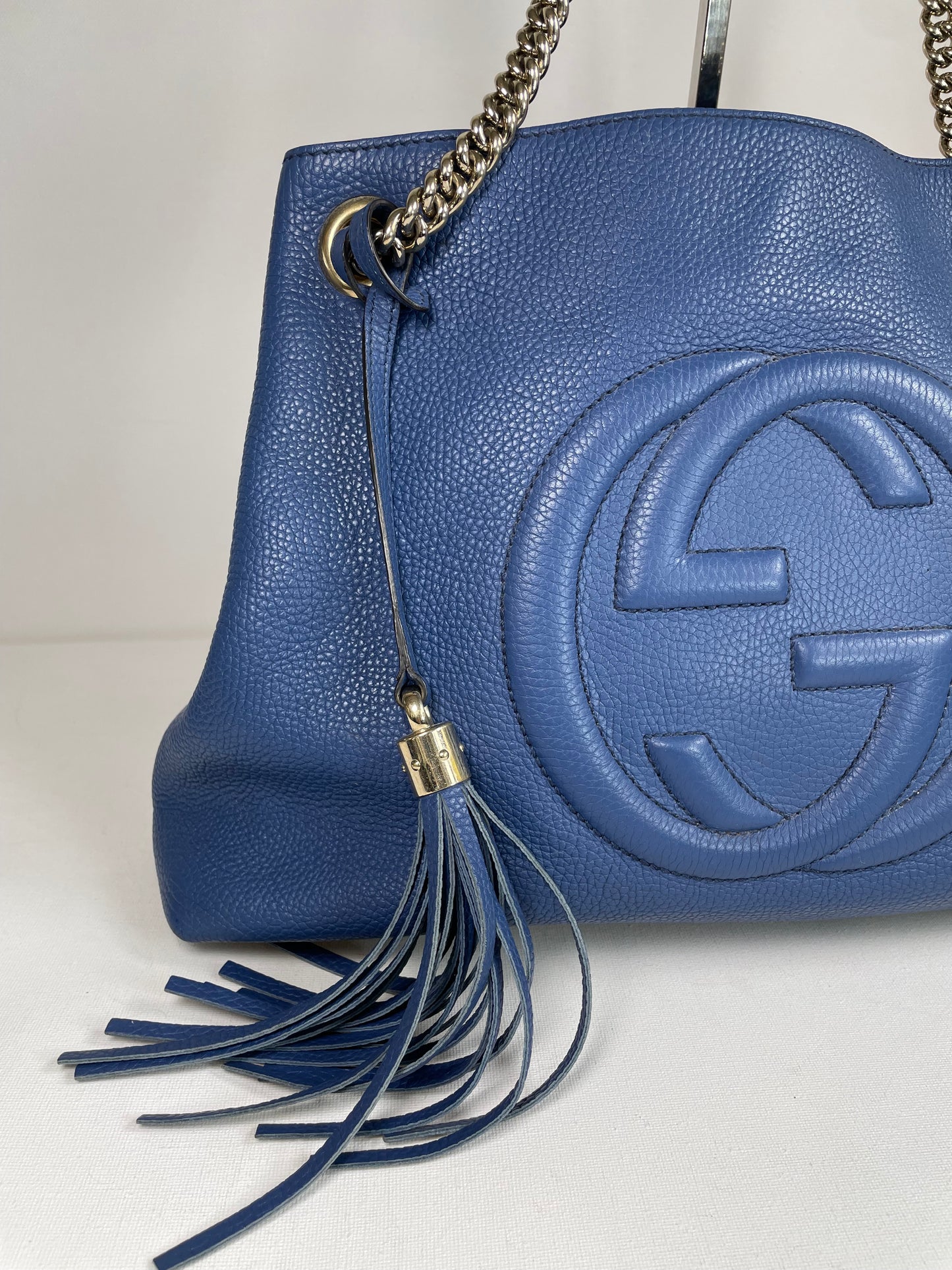 Preloved Gucci Soho Chain Shoulder Tote Bag, Medium