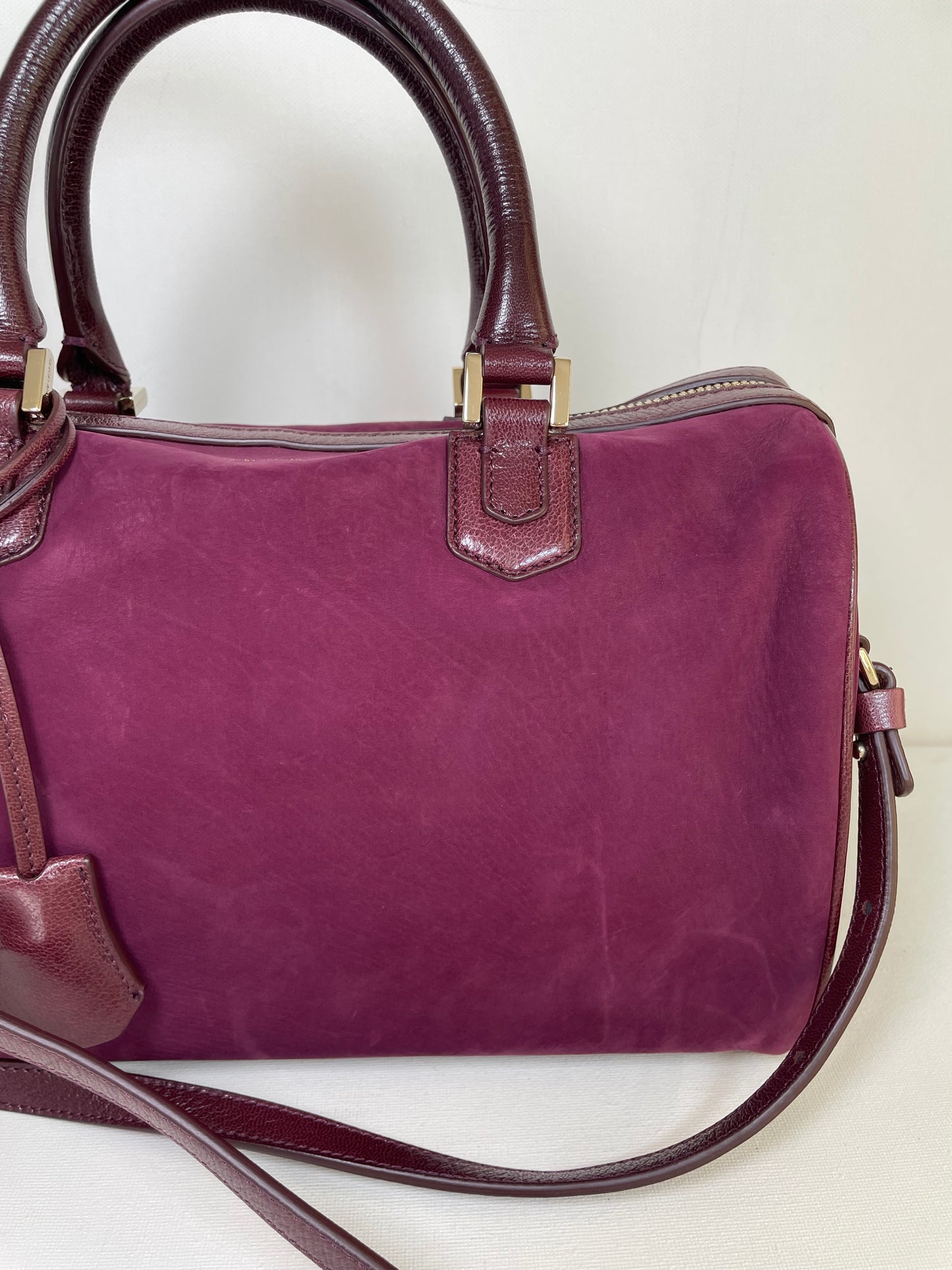 Preloved Giorgio Armani Boston Bag with long strap