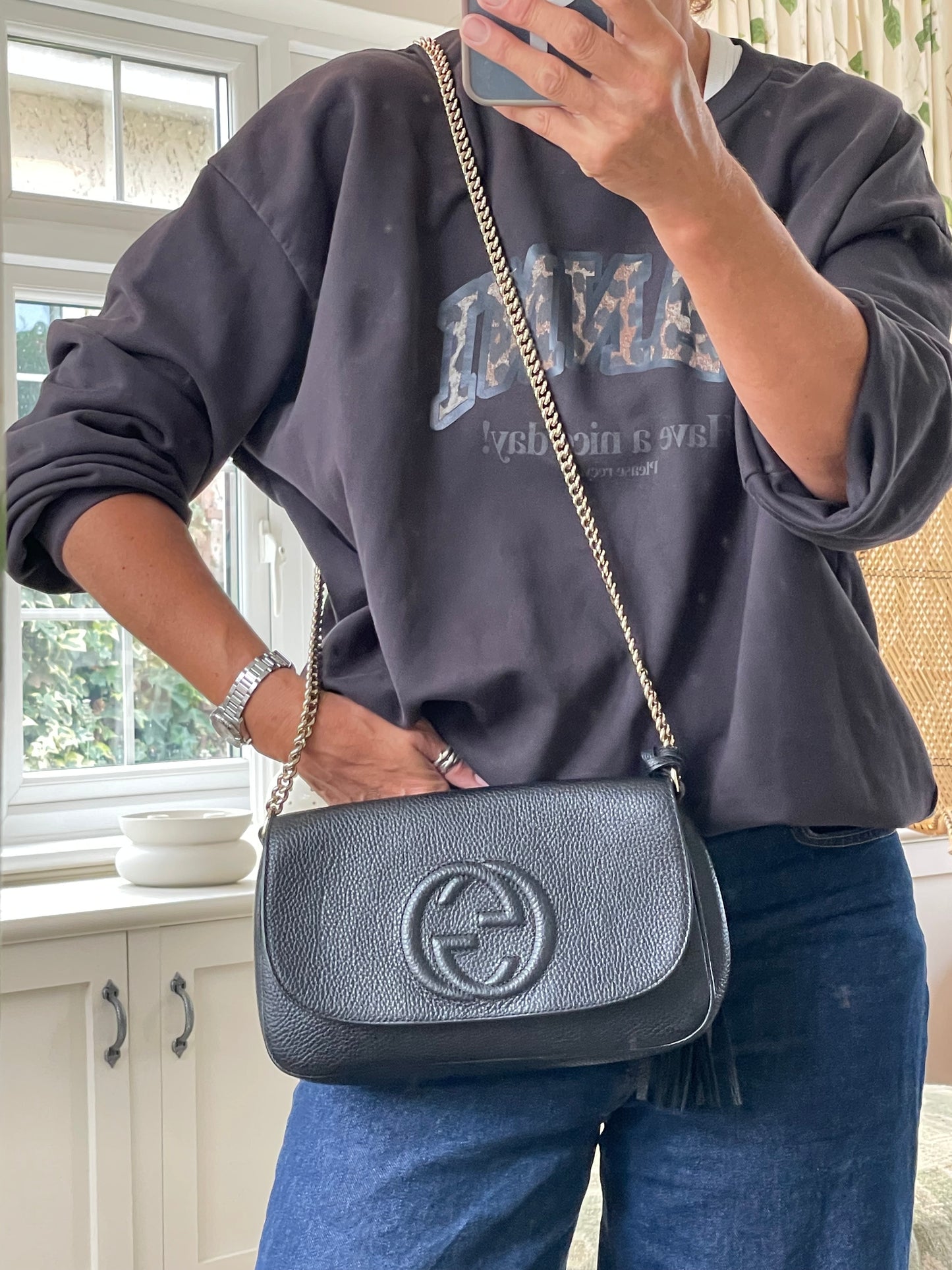Preloved Gucci Long Soho Chain Shoulder Bag