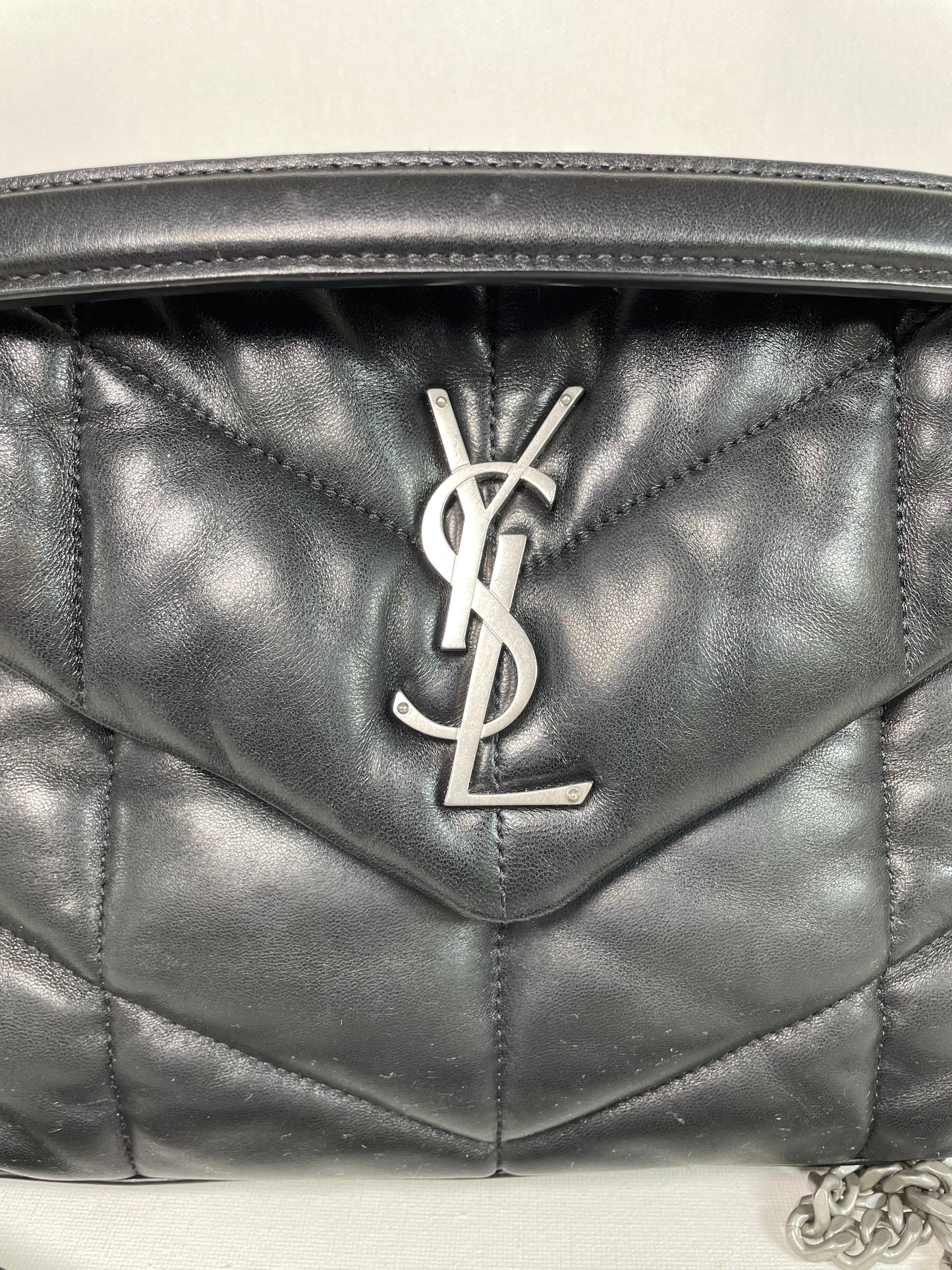 Preloved Saint Laurent Quilted LouLou Puffer Bag, Small