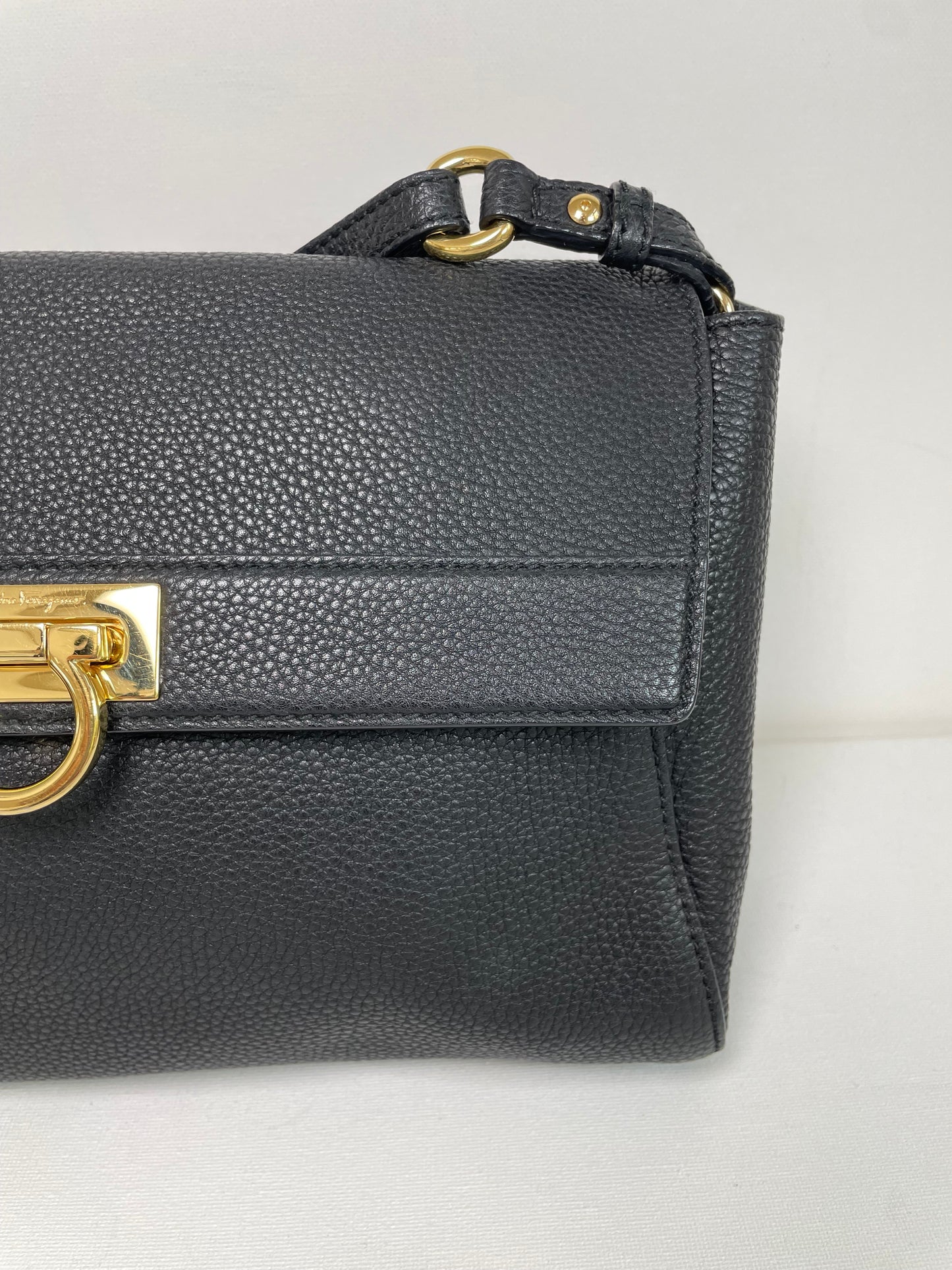 Preloved Salvatore Ferragamo Calfskin Abbey Crossbody Bag