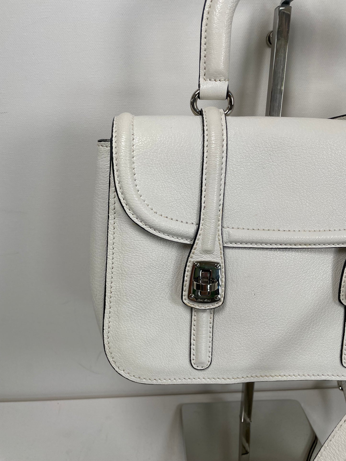 Preloved Miu Miu Double Turn Lock Satchel bag