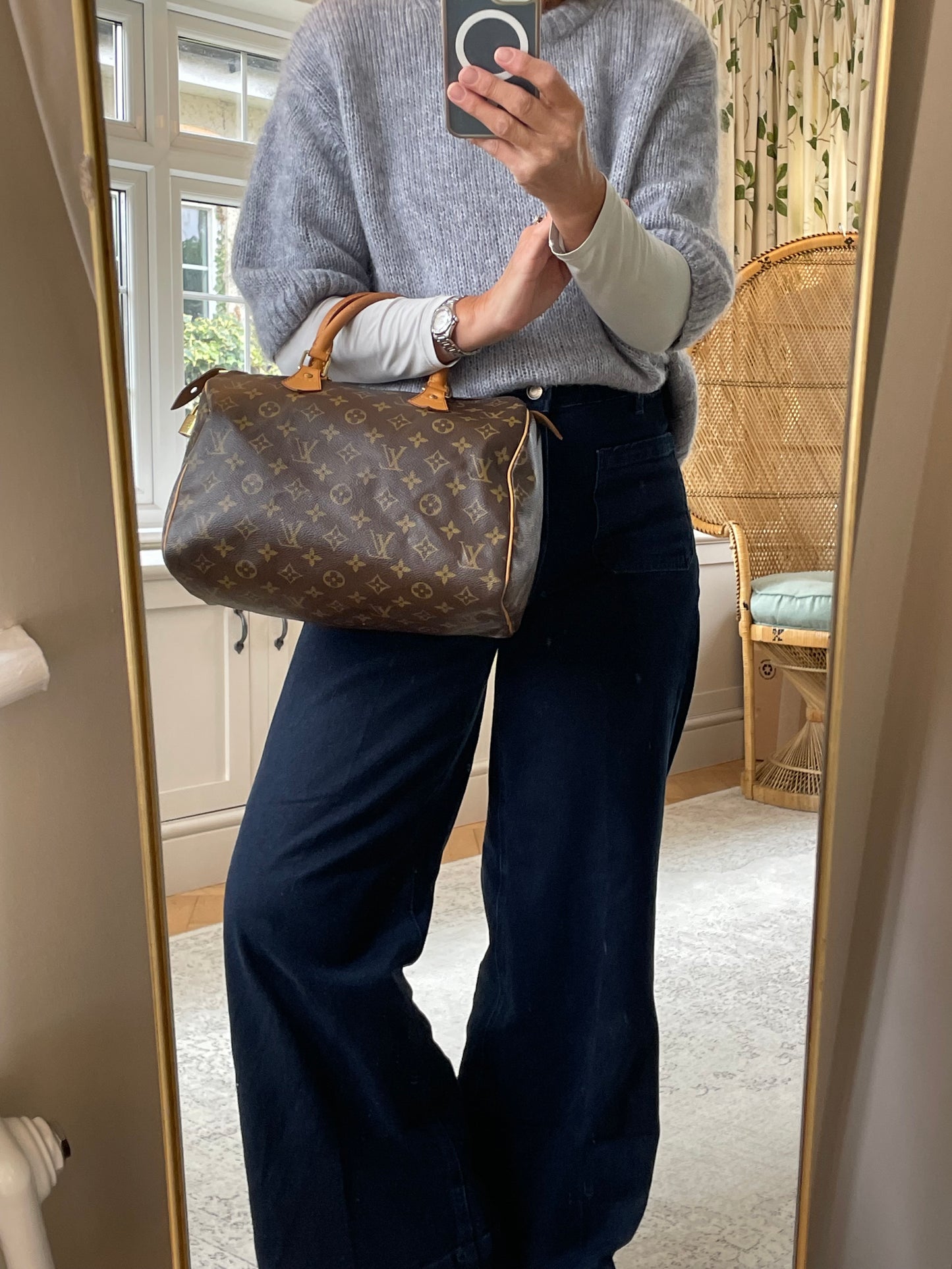 Preloved Vintage Louis Vuitton Speedy Boston Bag, 30