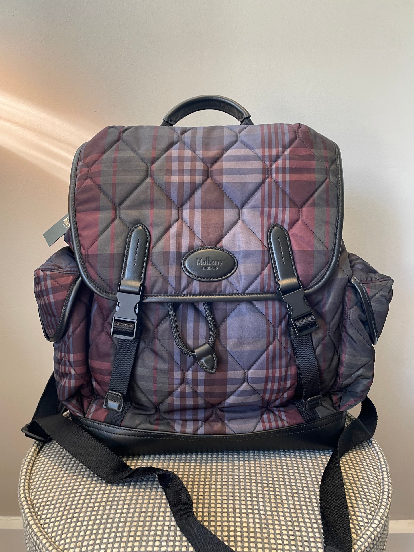 Preloved Mulberry Heritage Check Backpack
