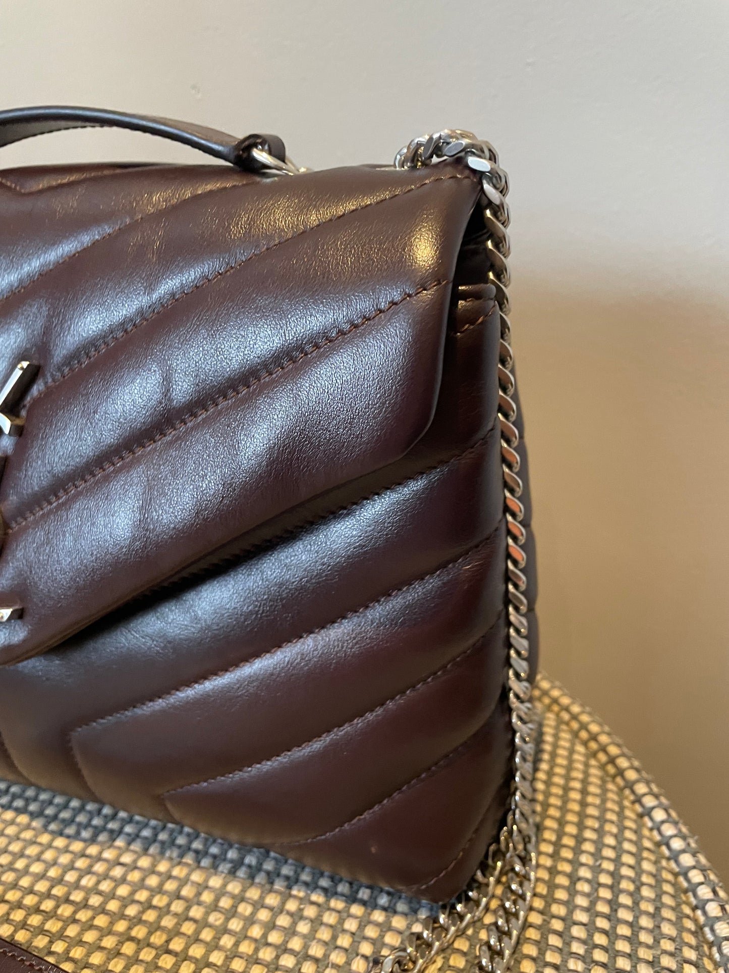 Preloved Yves Saint Laurent Quilted LouLou Shoulder Bag, Small