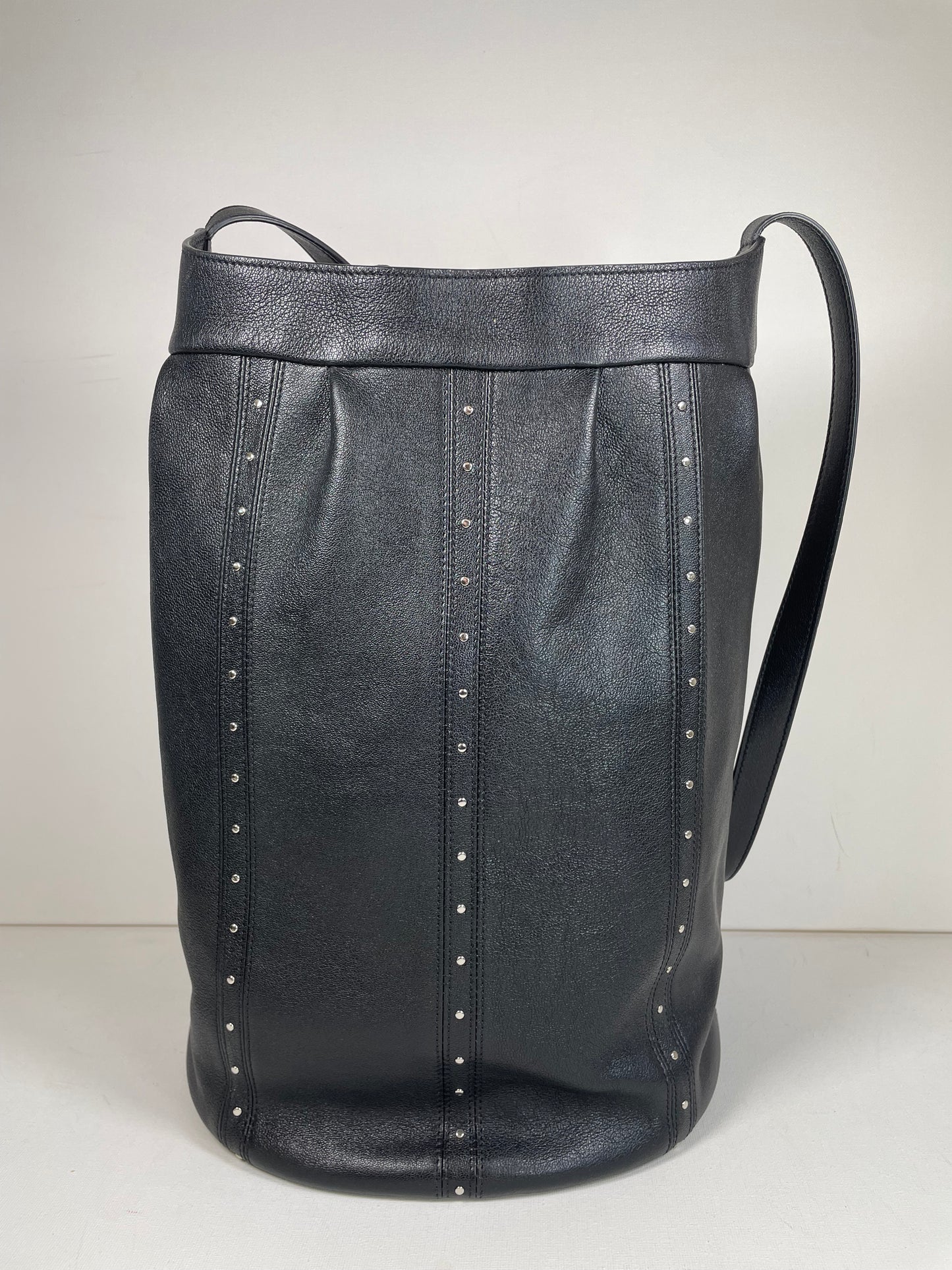 Preloved Celine Studded Shoulder Bucket Bag