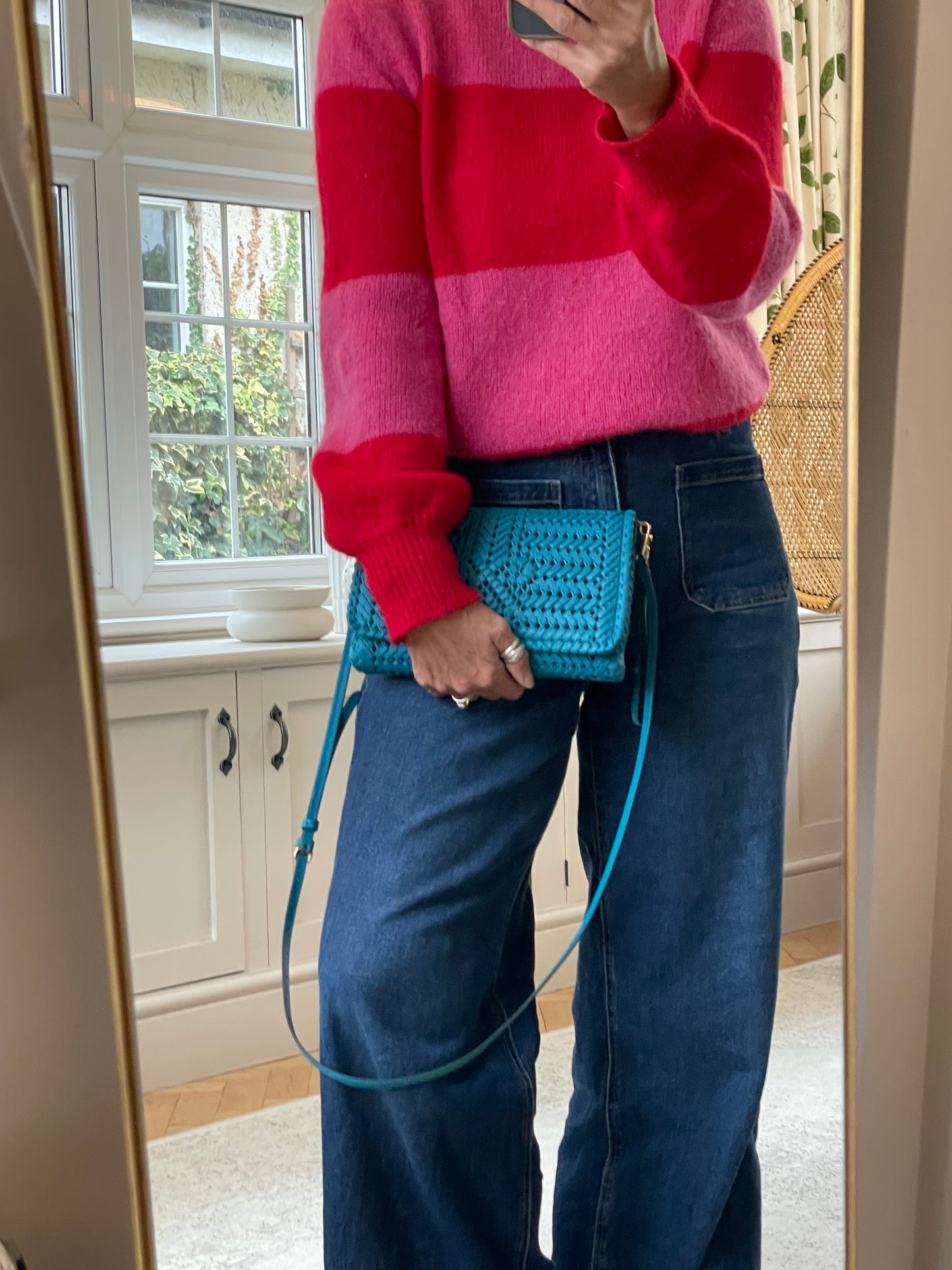 Preloved Anya Hindmarch Neeson Woven Crossbody Bag