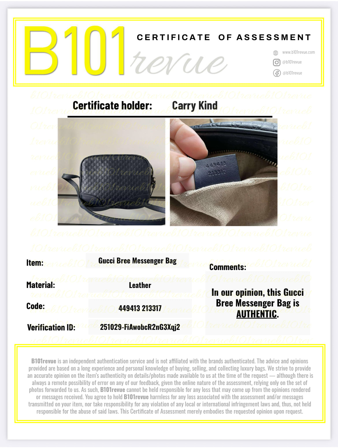 Preloved Gucci GG Guccissima Leather Bree Crossbody