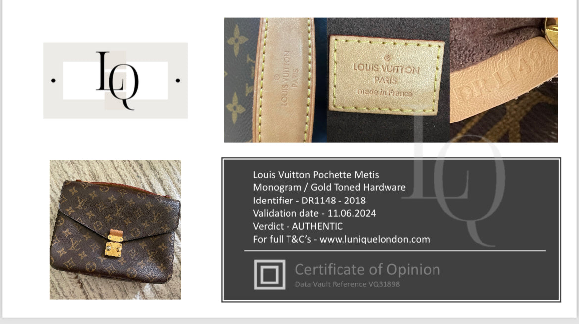 Preloved Louis Vuitton Pochette Metis Crossbody Bag