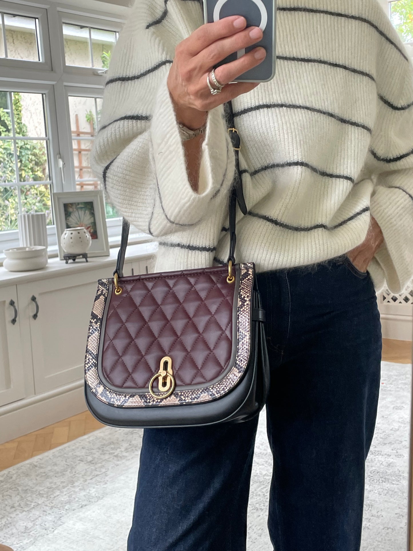 Preloved Mulberry Amberley Satchel Bag, Medium