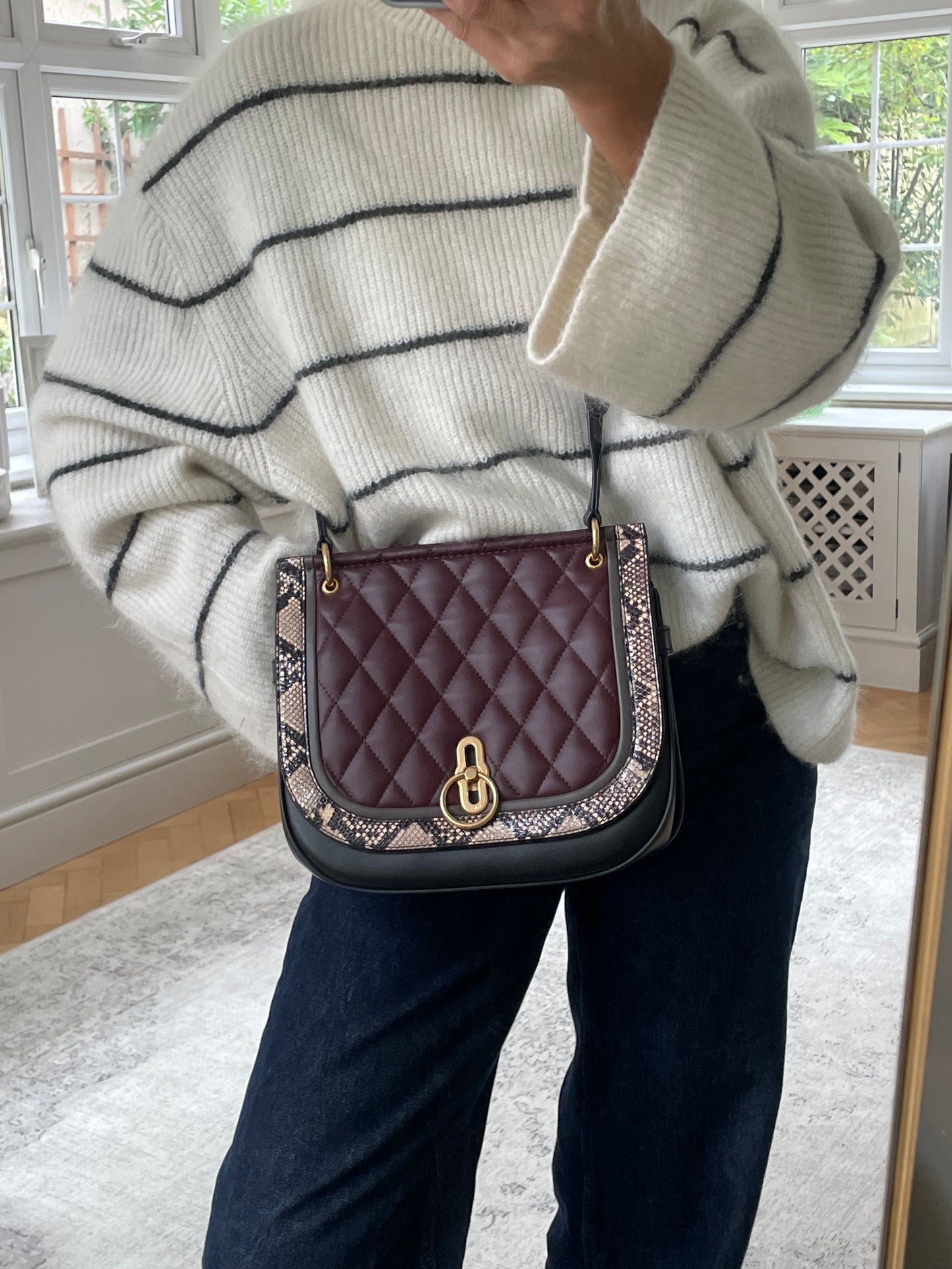 Preloved Mulberry Amberley Satchel Bag, Medium