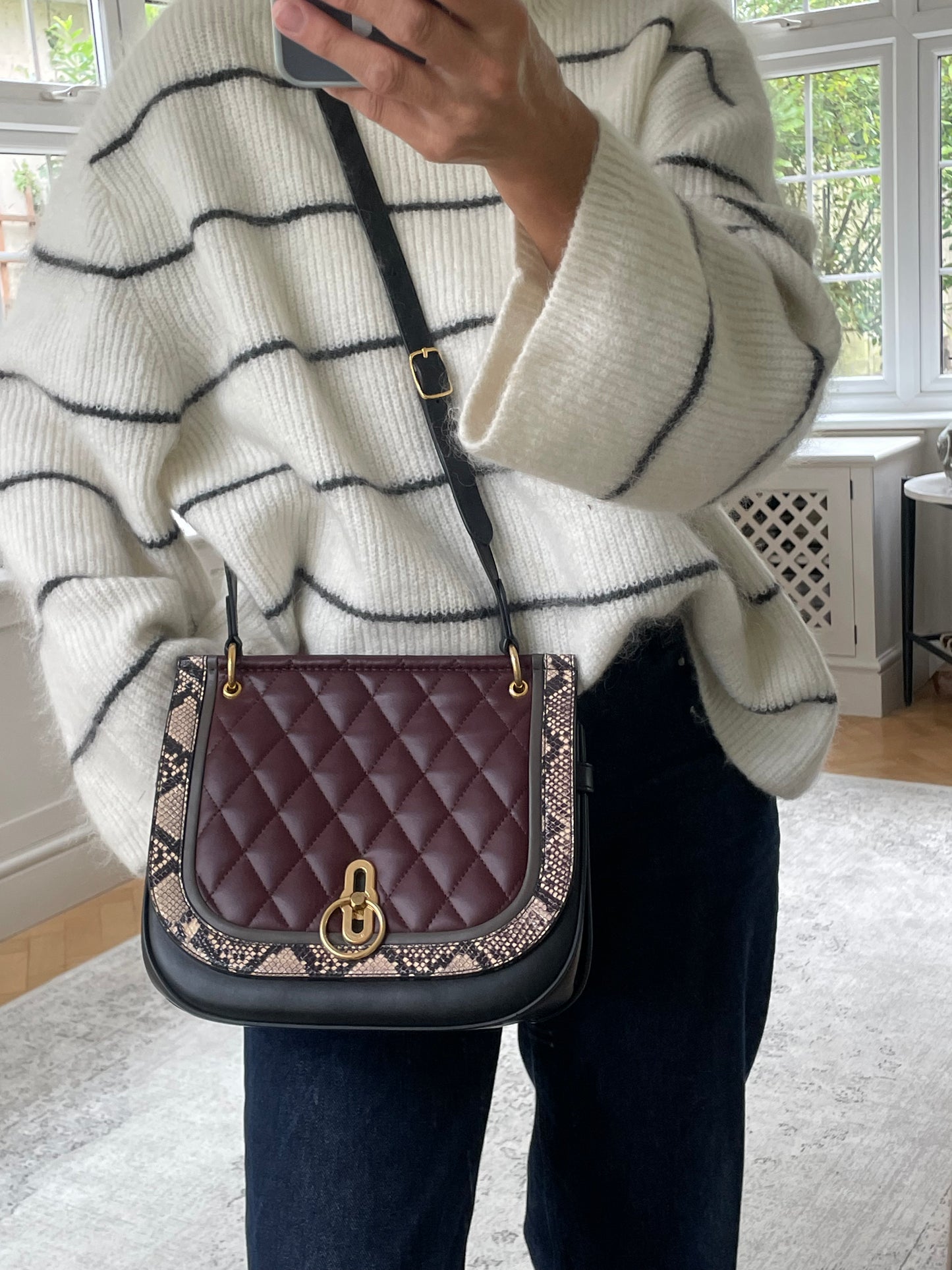 Preloved Mulberry Amberley Satchel Bag, Medium