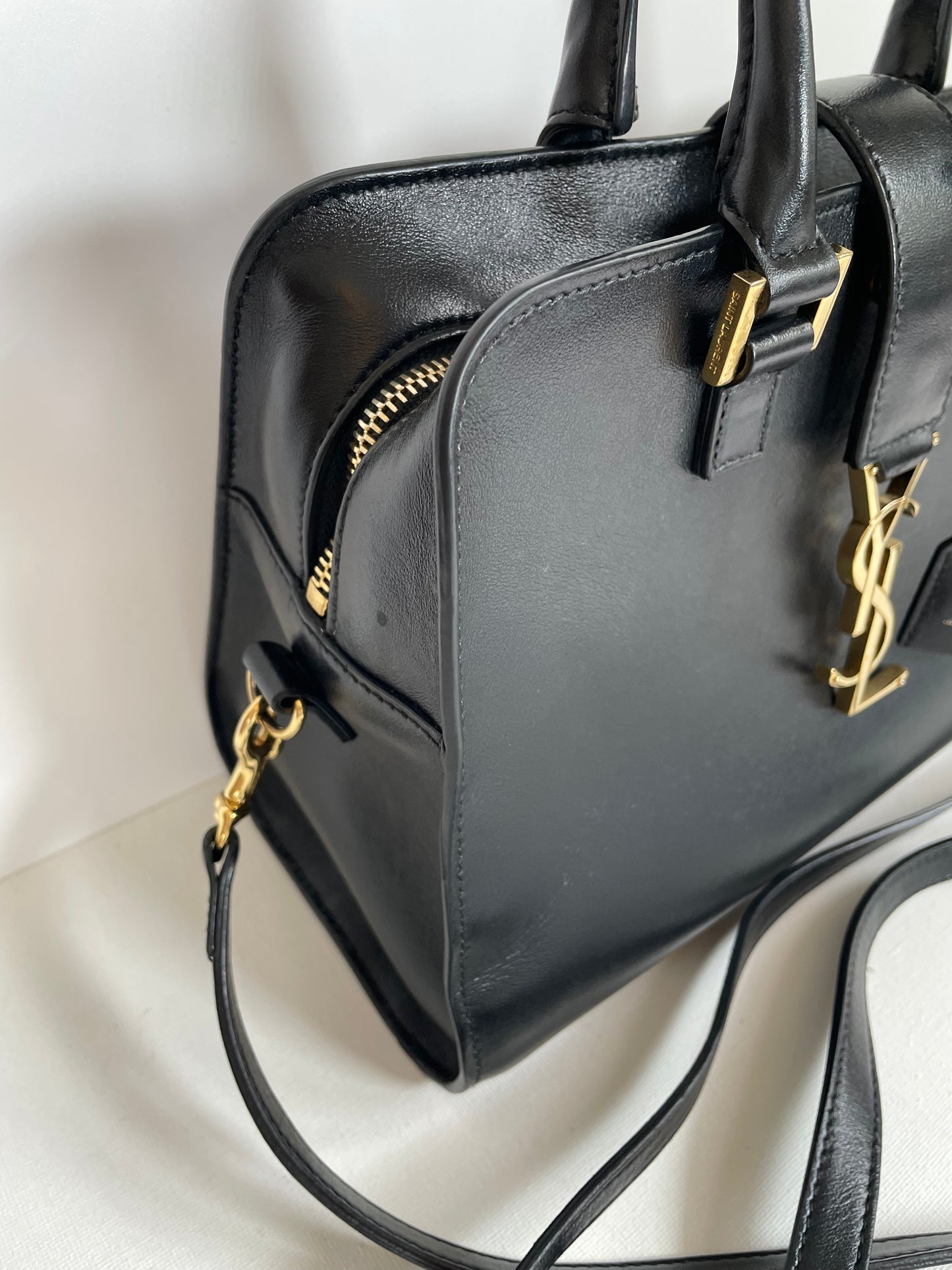 Preloved Yves Saint Laurent Cabas Tote Bag with Long Strap, Baby