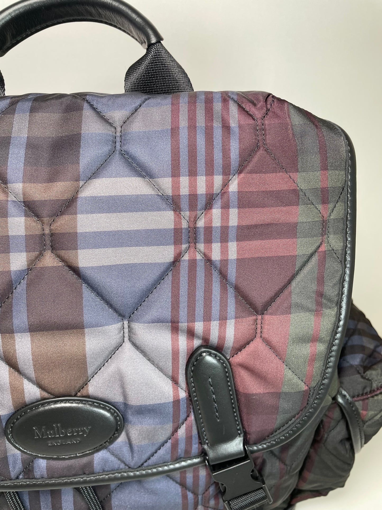 Preloved Mulberry Heritage Check Backpack