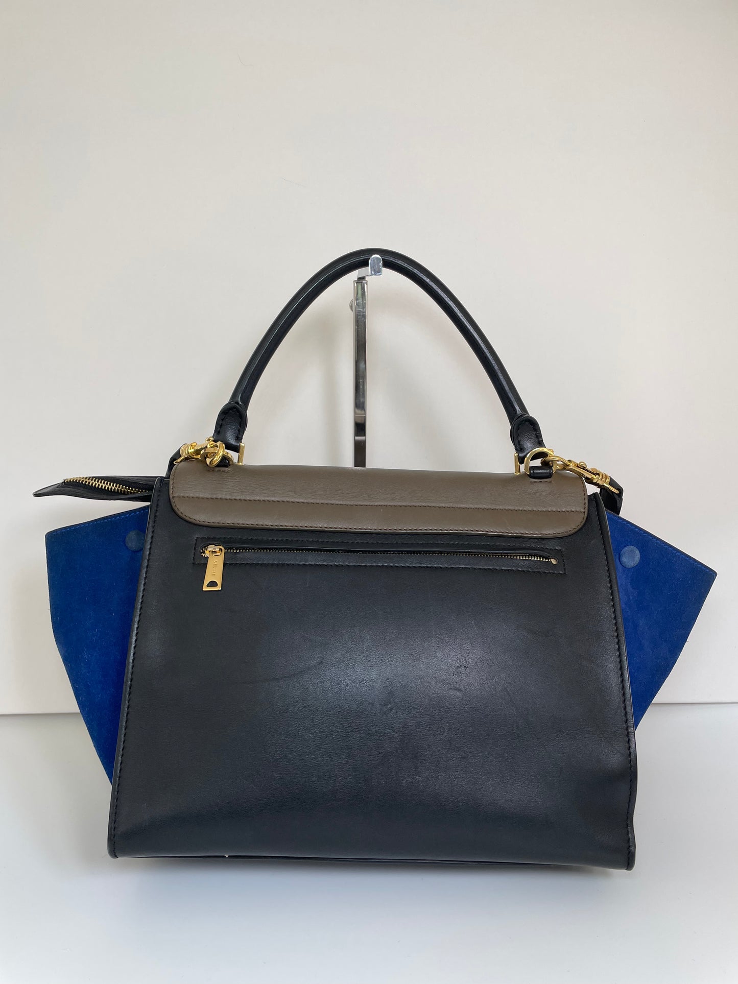 Preloved Celine Trapeze Bag Tri Coloured