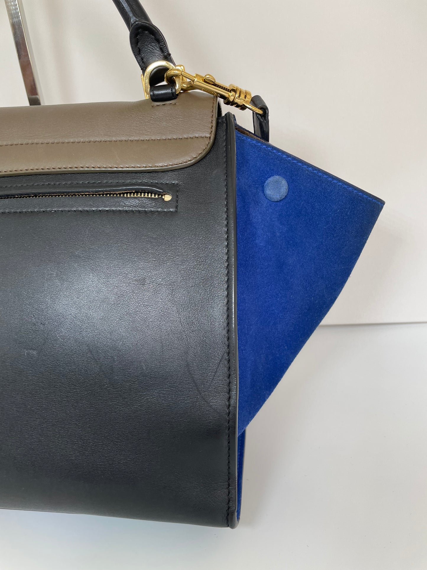 Preloved Celine Trapeze Bag Tri Coloured