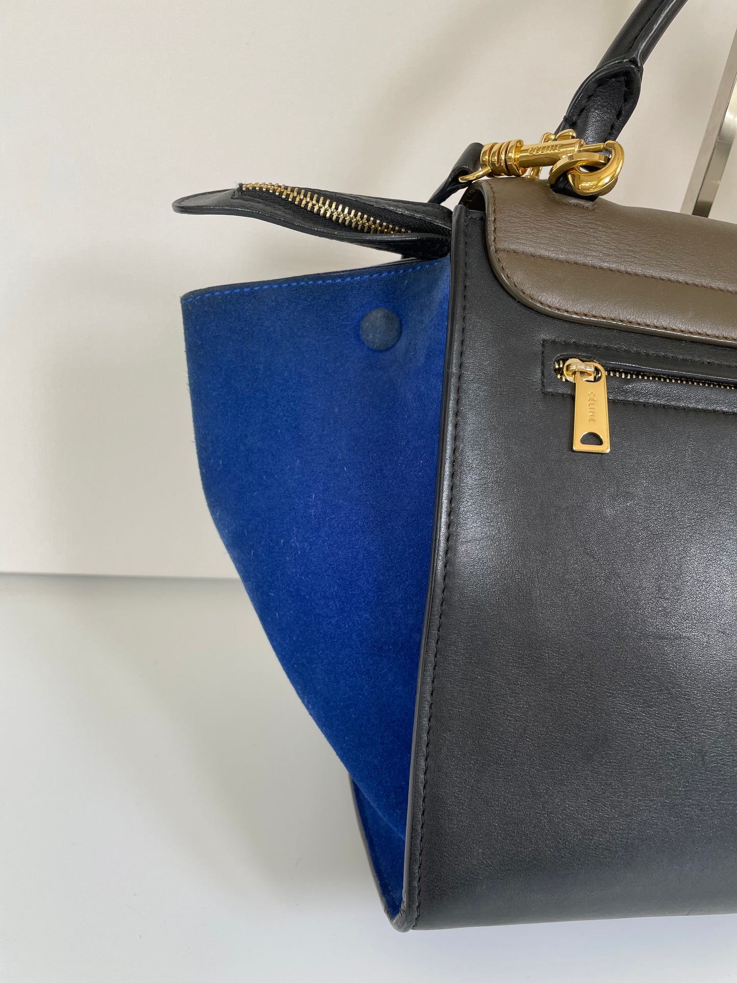 Preloved Celine Trapeze Bag Tri Coloured