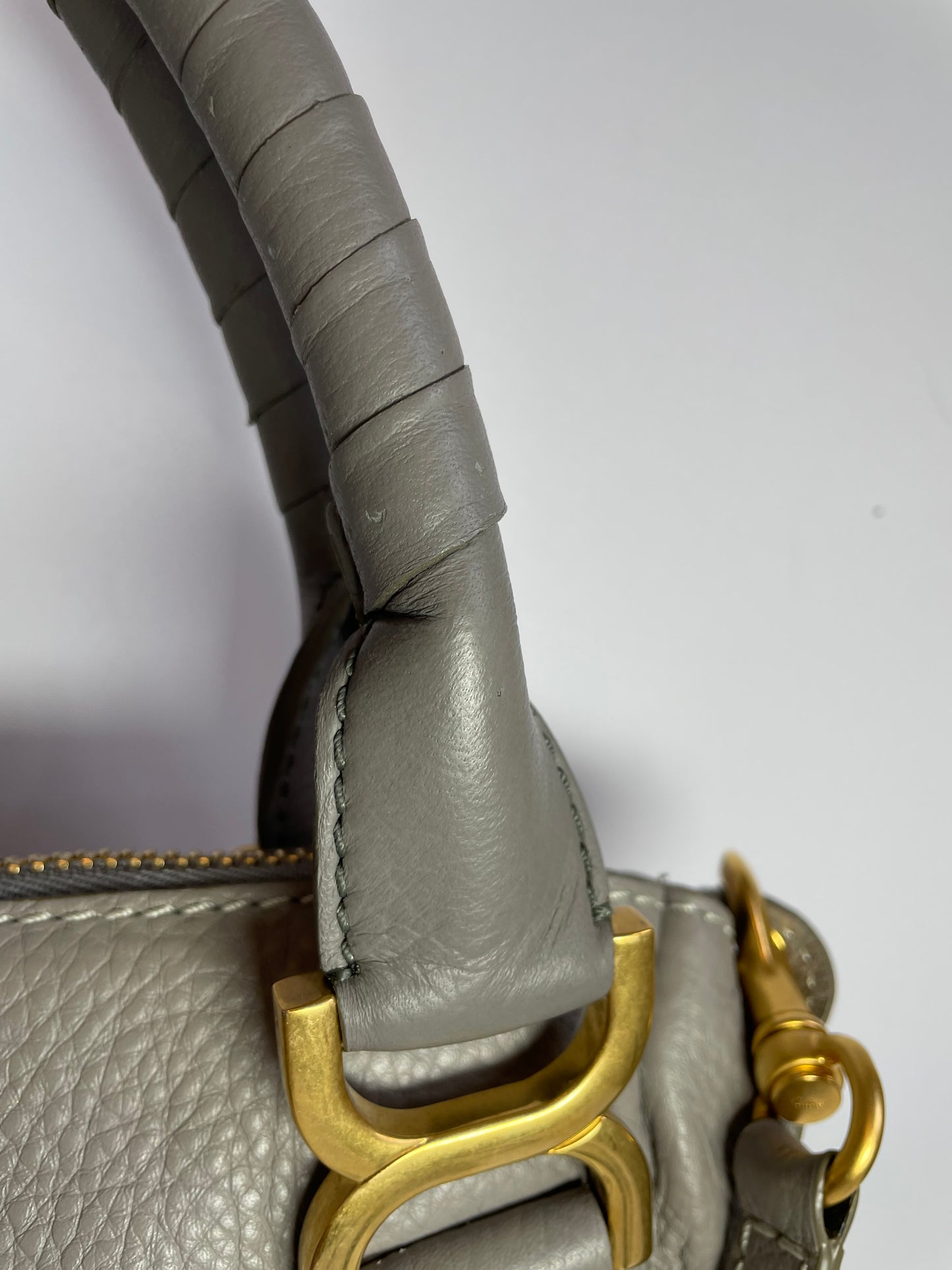 Preloved Chloe Marcie Satchel Bag with Long Strap, Small
