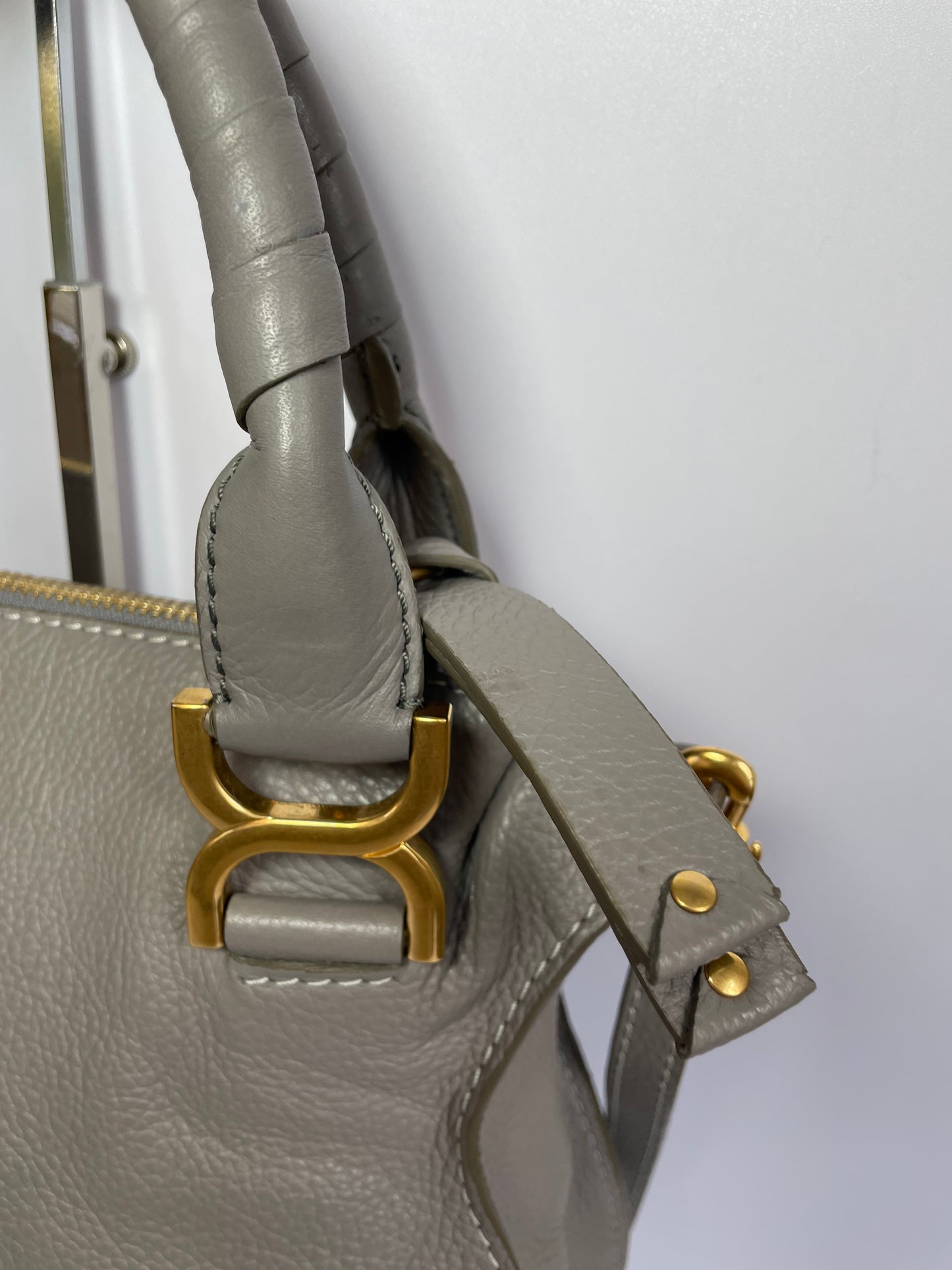 Preloved Chloe Marcie Satchel Bag with Long Strap, Small
