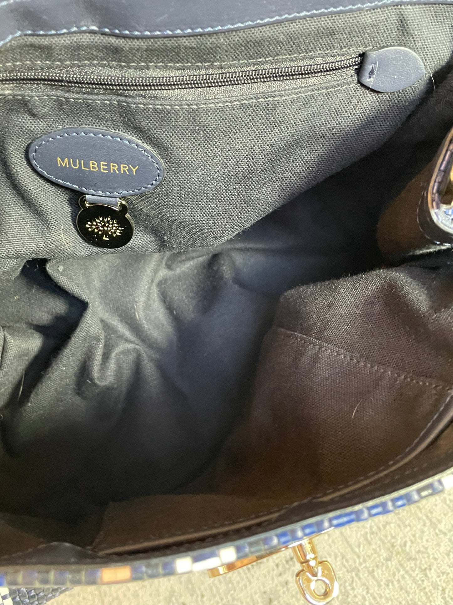 Preloved Mulberry Alexa Satchel Bag, Regular