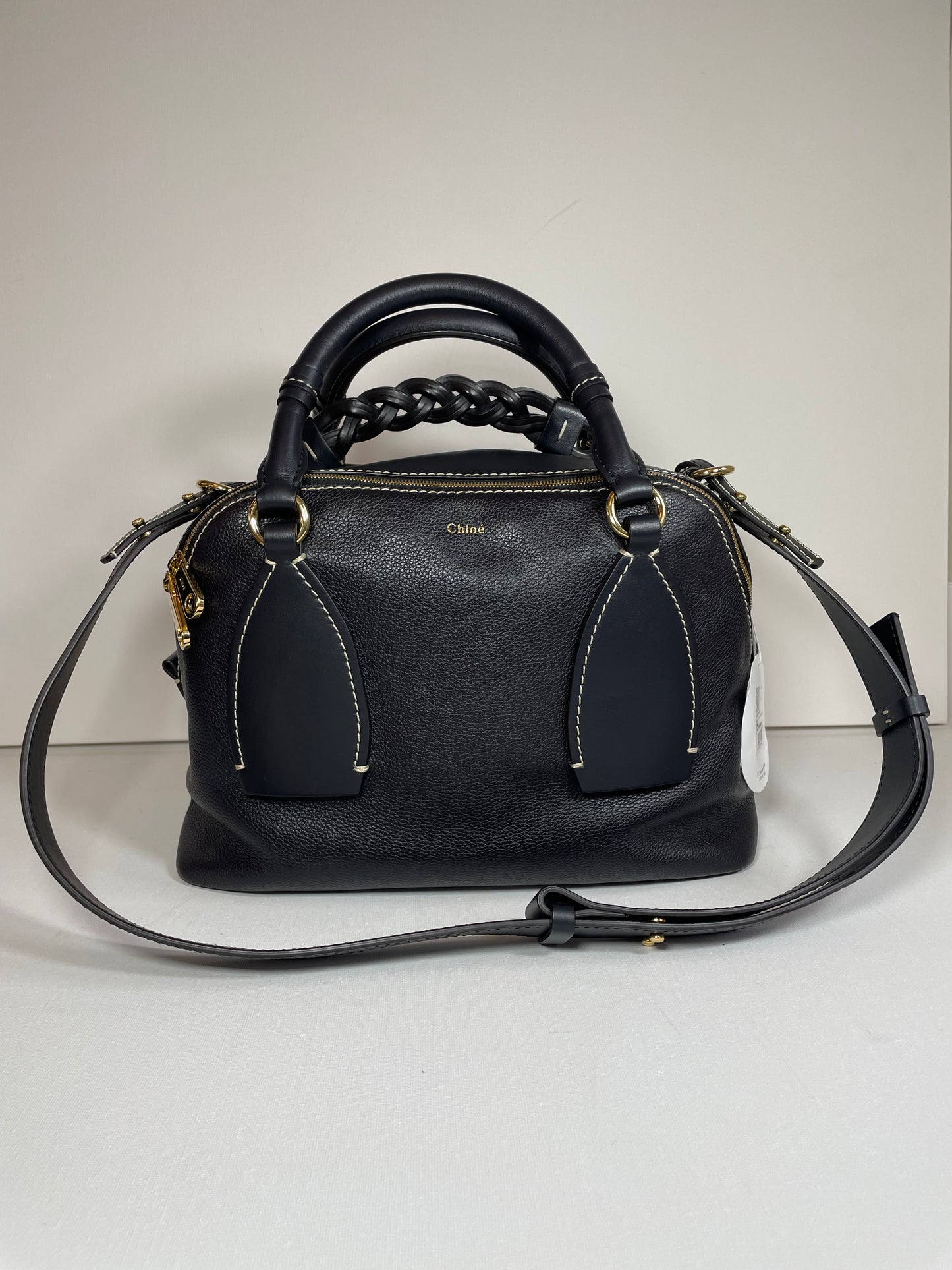 Preloved Chloe Daria Bowling Bag Tote Bag, Medium