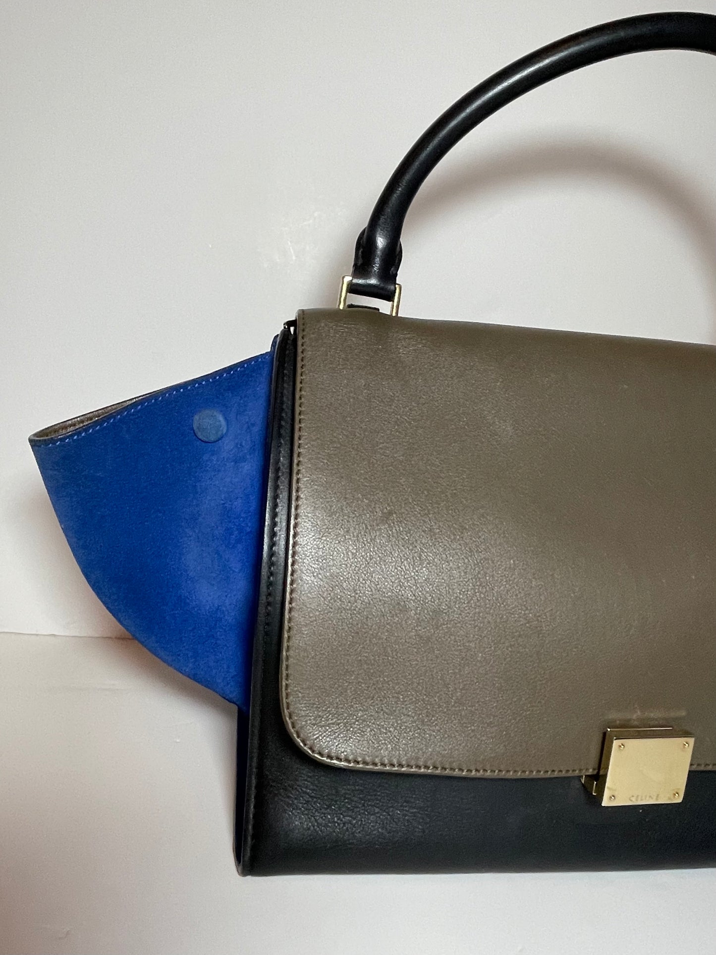 Preloved Celine Trapeze Bag Tri Coloured