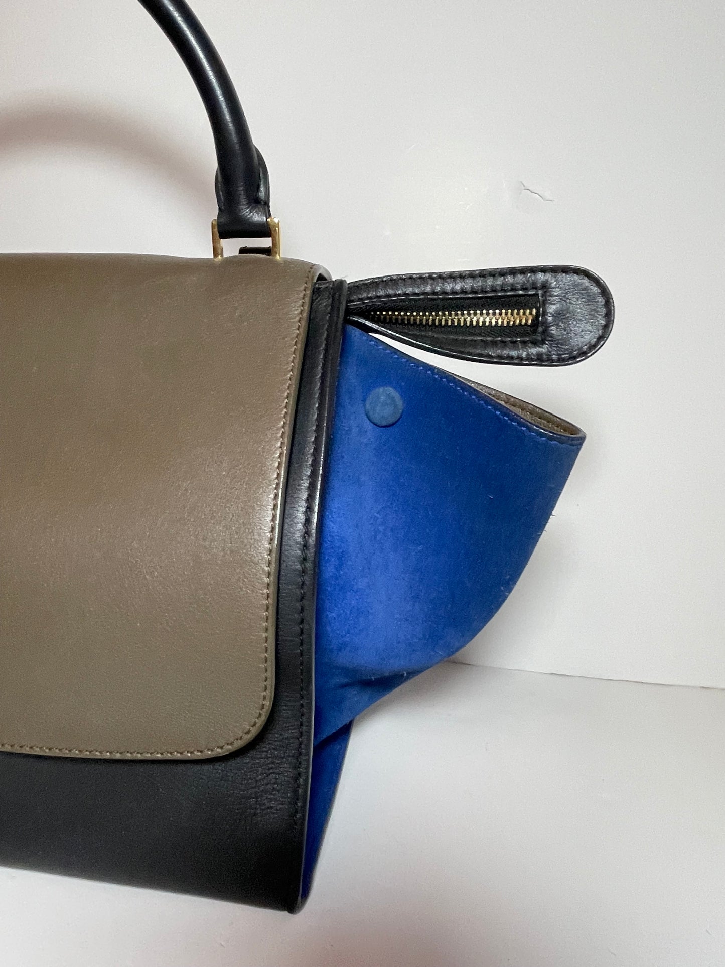 Preloved Celine Trapeze Bag Tri Coloured