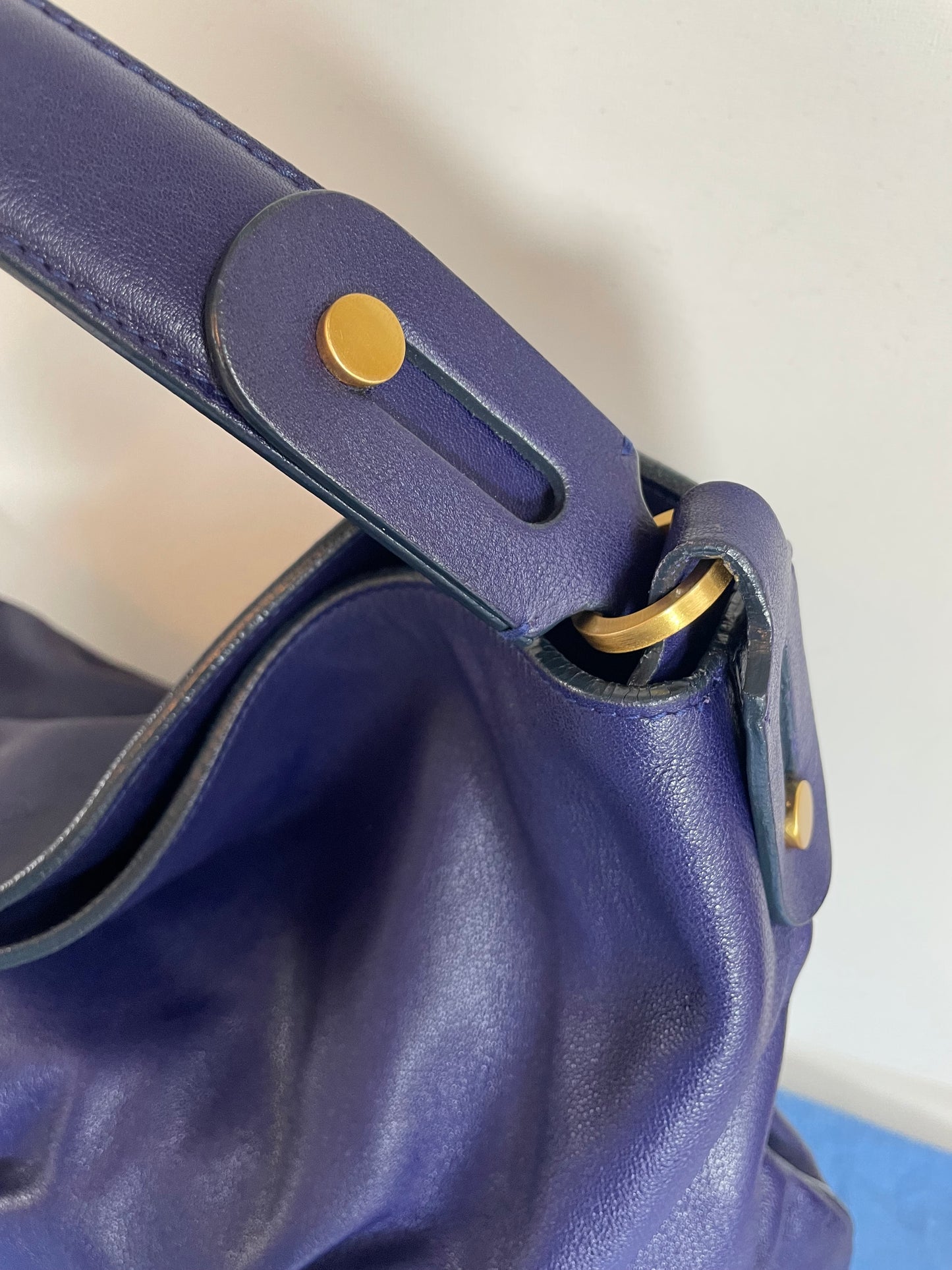 Preloved Smythson Nancy Hobo Shoulder Bag