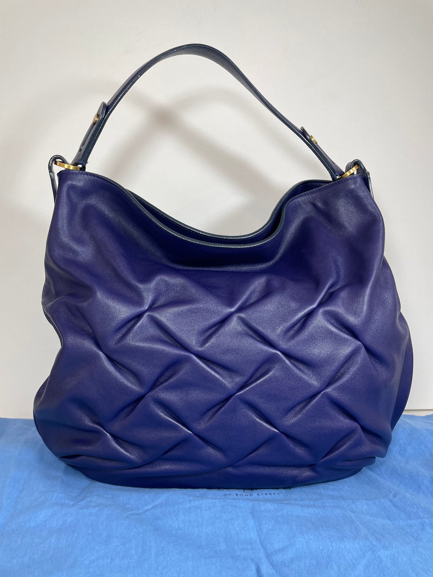 Preloved Smythson Nancy Hobo Shoulder Bag