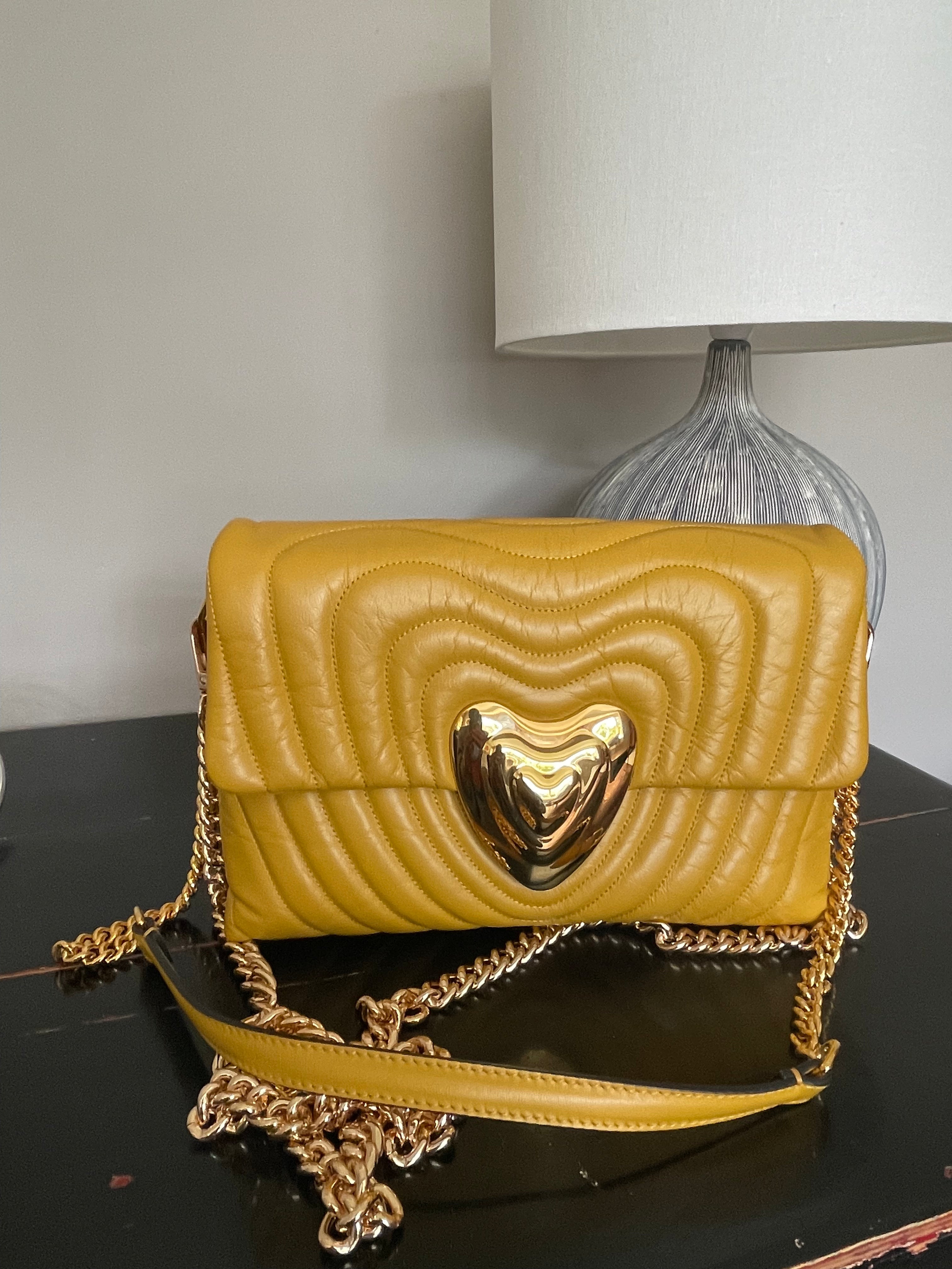Gold top heart bag