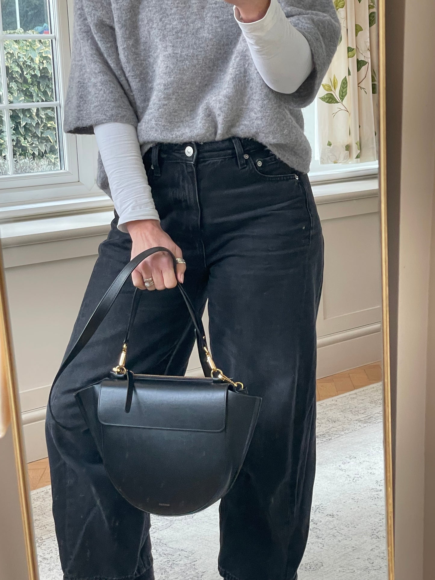 Preloved Wandler Hortensia Crossbody Bag and Top Handle Bag, Medium