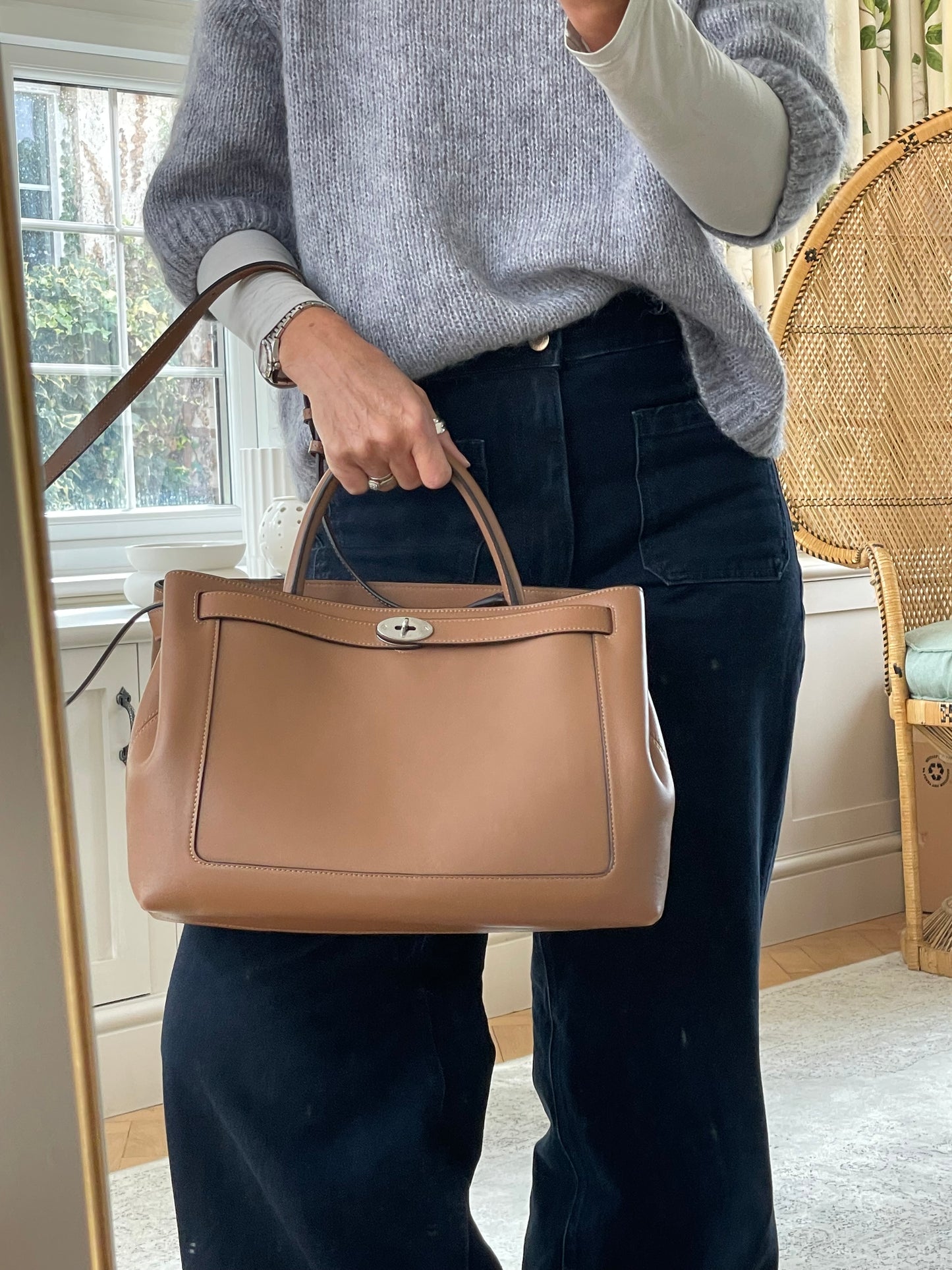 Preloved Mulberry Islington Belted Tote Bag, Large